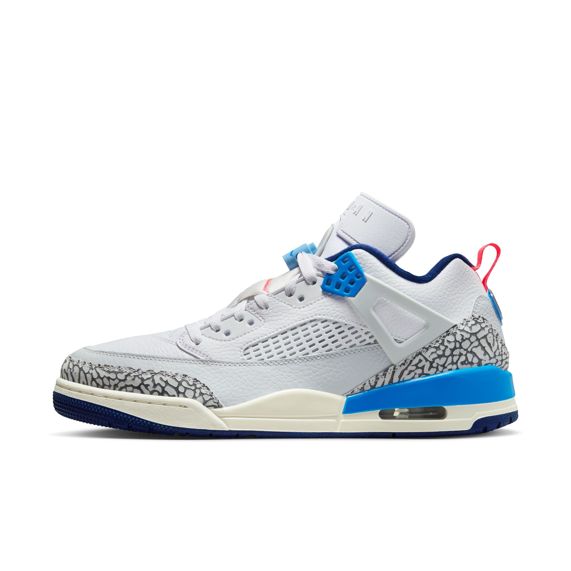 MENS JORDAN SPIZIKE LOW (WHITE/HOT LAVA/PURE PLATINUM/BLUE VOID)