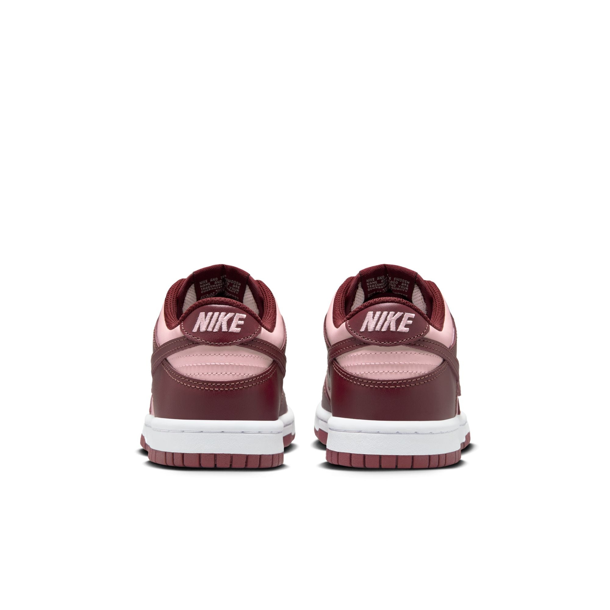 KIDS NIKE DUNK LOW GS (DARK TEAM RED/ECHO PINK)