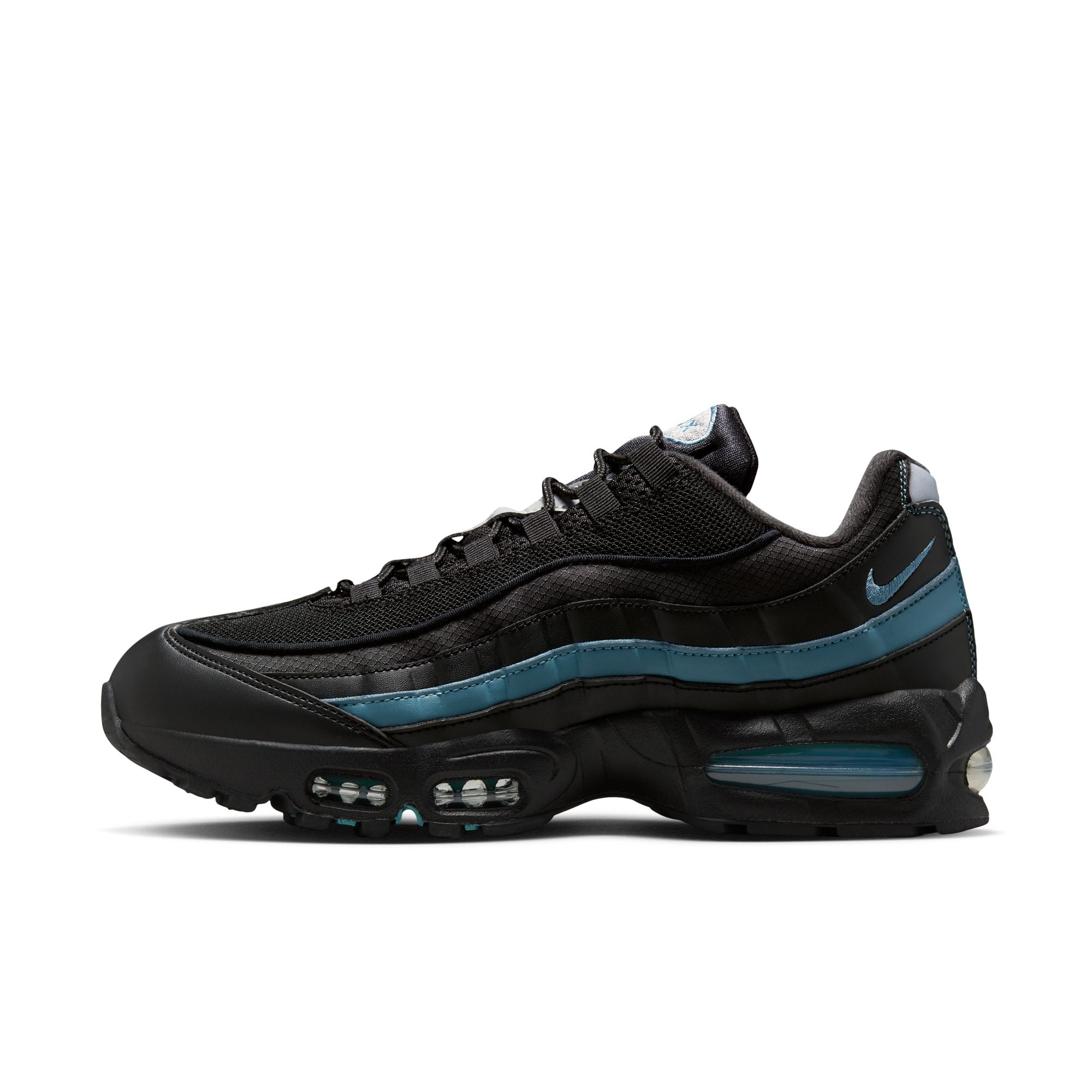 MENS NIKE AIR MAX 95 BIG BUBBLE (SMOKEY BLUE/BLACK/METALLIC SILVER)