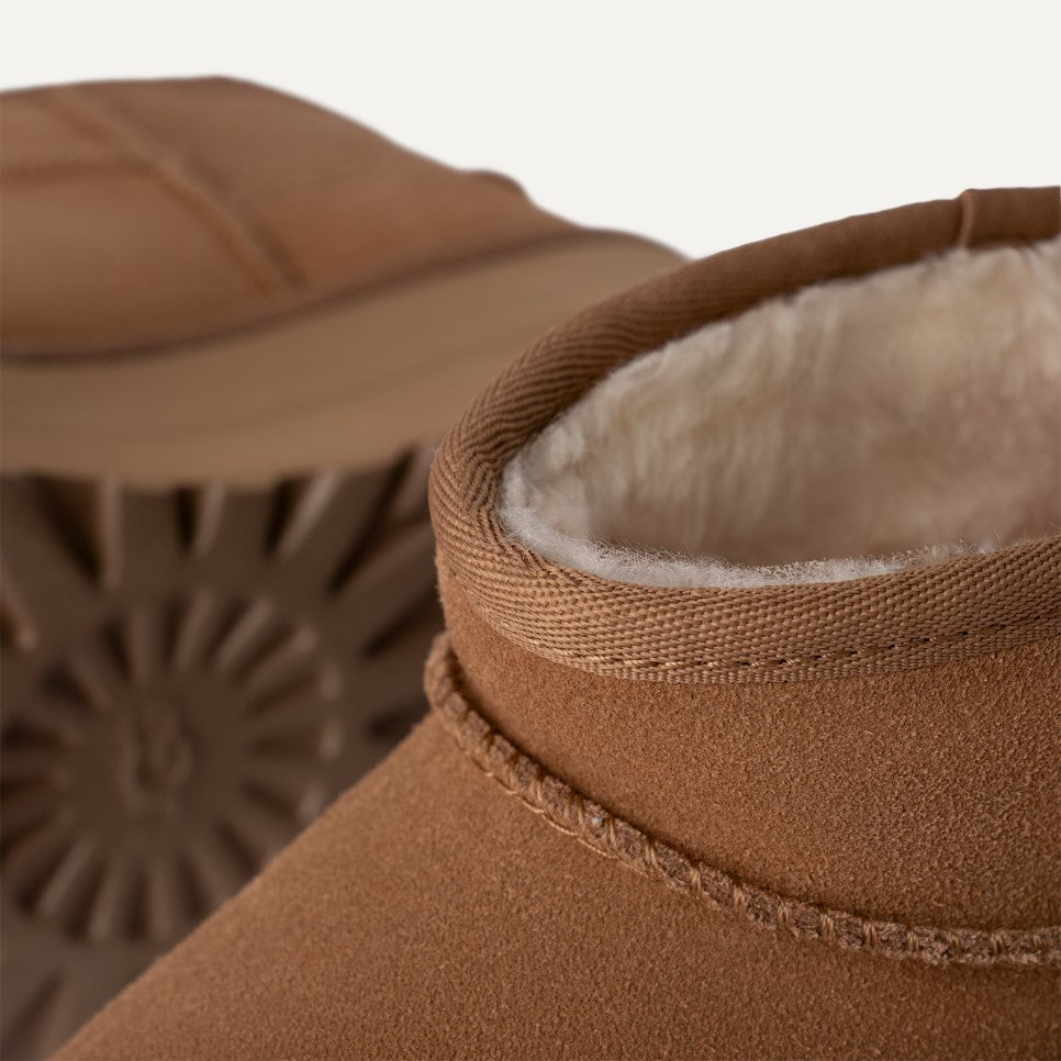 WOMENS UGG CLASSIC ULTRA MINI PLATFORM (CHESTNUT)