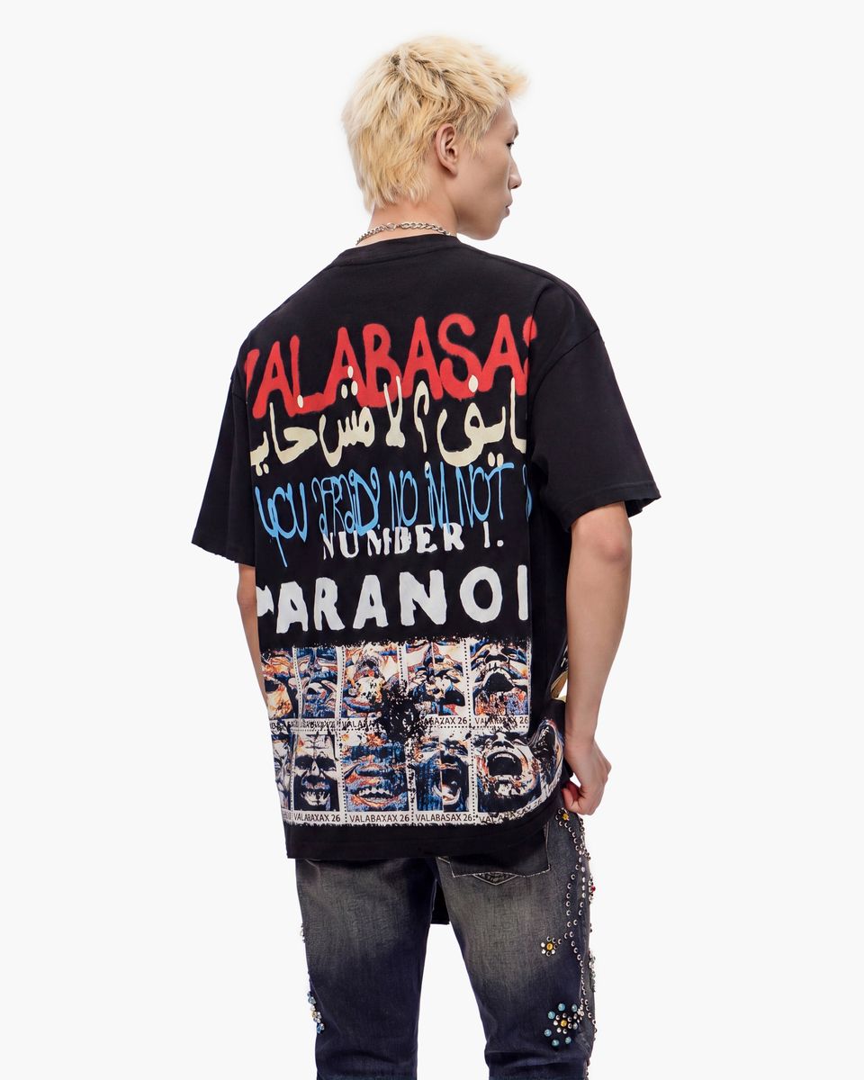 MENS VALABASAS PARANOID T-SHIRT (BLACK)