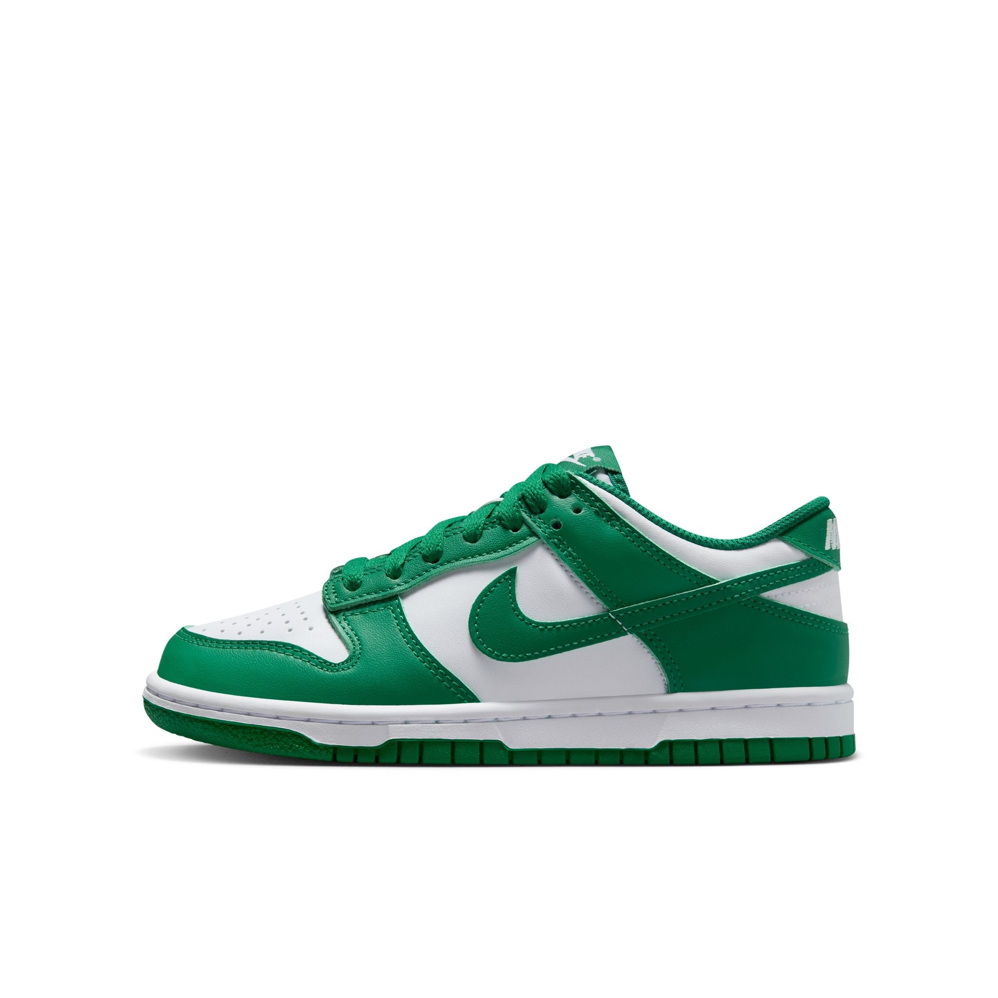 KIDS NIKE DUNK LOW GS (WHITE/MALACHITE)