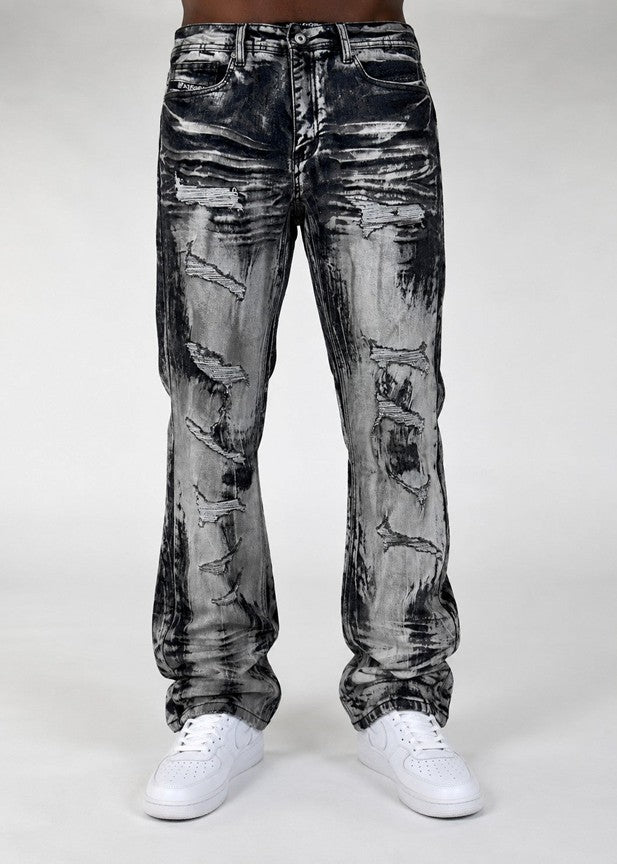 MENS MAKOBI SERGIO STRAIGHT FIT JEAN (BLACK)