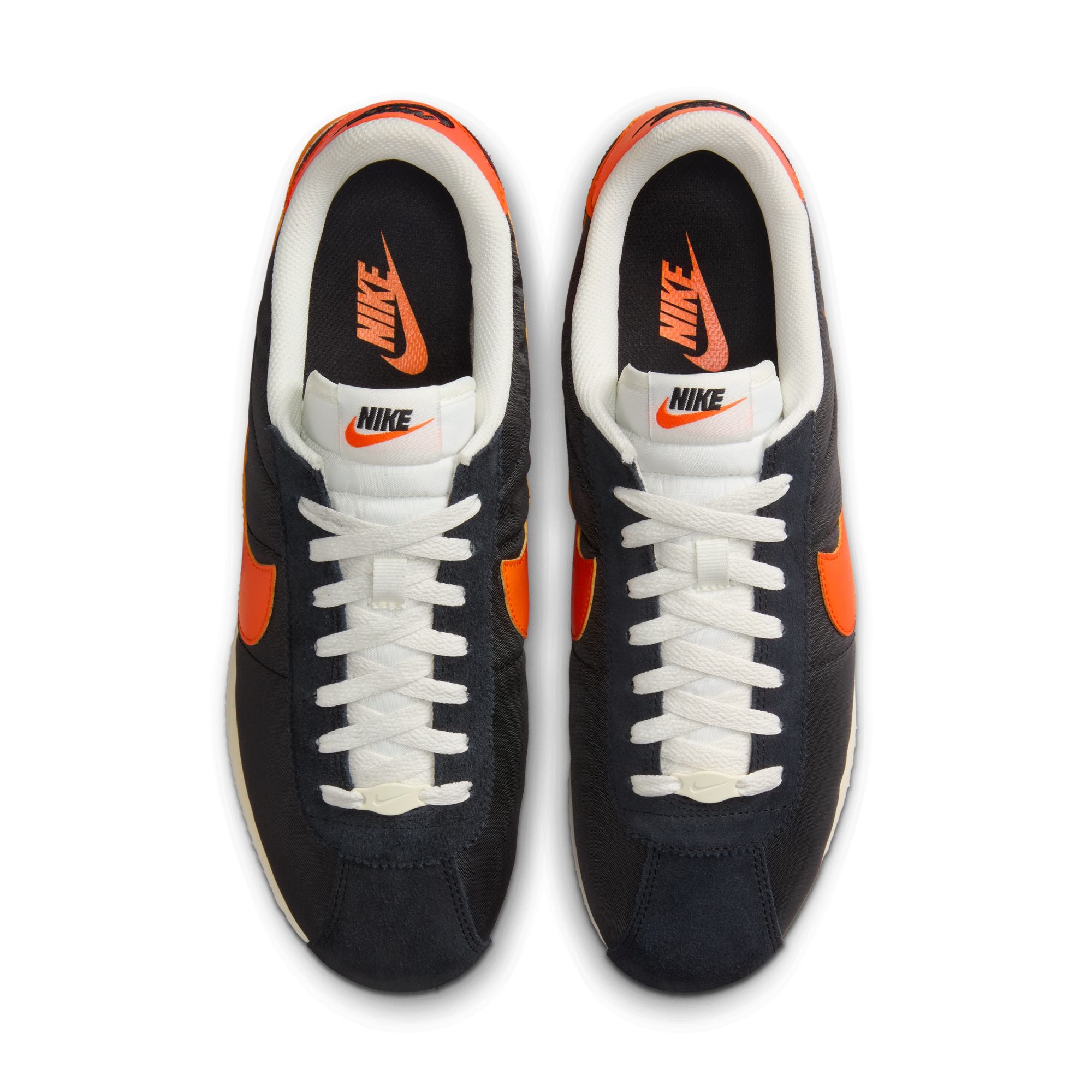 MENS NIKE CORTEZ TXT (BLACK/SAFETY ORANGE/SAIL/MUSLIN)