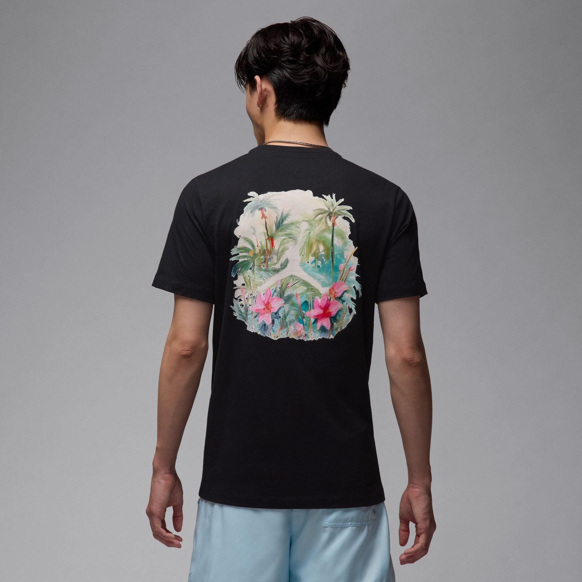 MENS JORDAN FLT ESS GFX JM SS SHIRT (BLACK/WHITE)