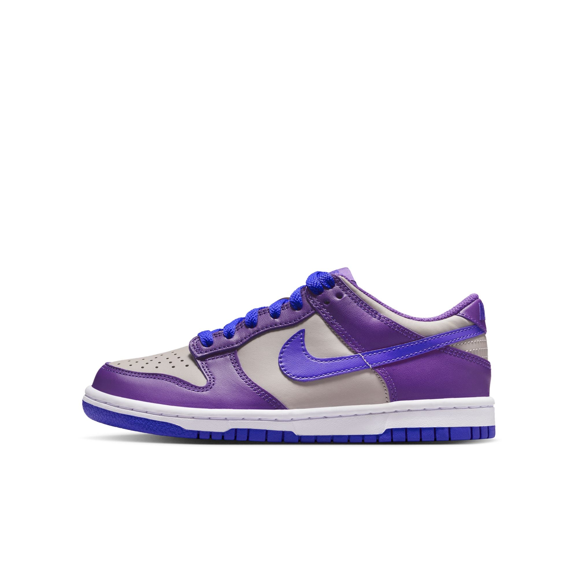 KIDS NIKE DUNK LOW GS (COLLEGE GREY/PERSIAN VIOLET/WILD GRAPE)