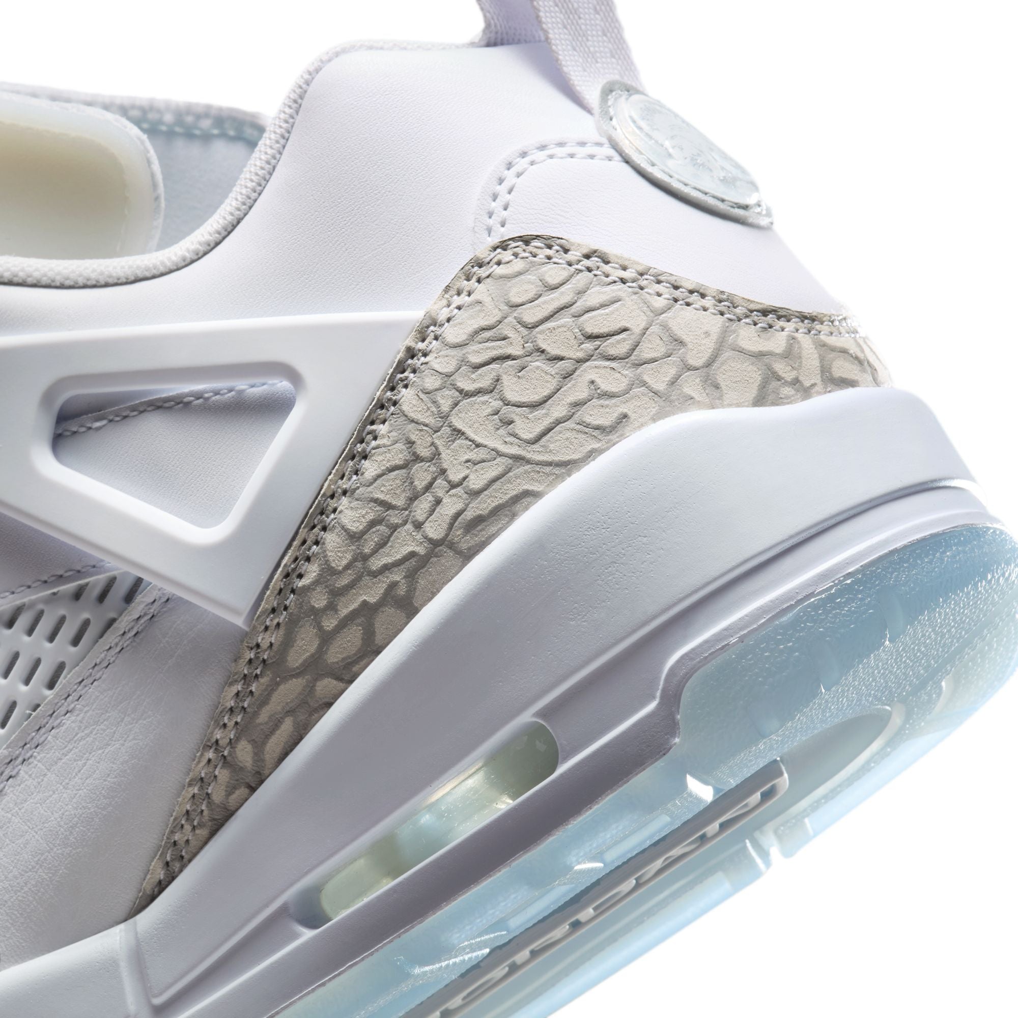 MENS JORDAN SPIZIKE LOW (WHITE/NEUTRAL GREY/METALLIC SILVER)