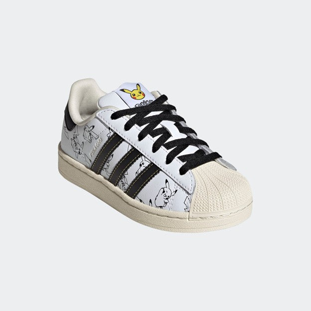 KIDS POKÉMON X ADIDAS SUPERSTAR II C PIKACHU (WHITE/BLACK)