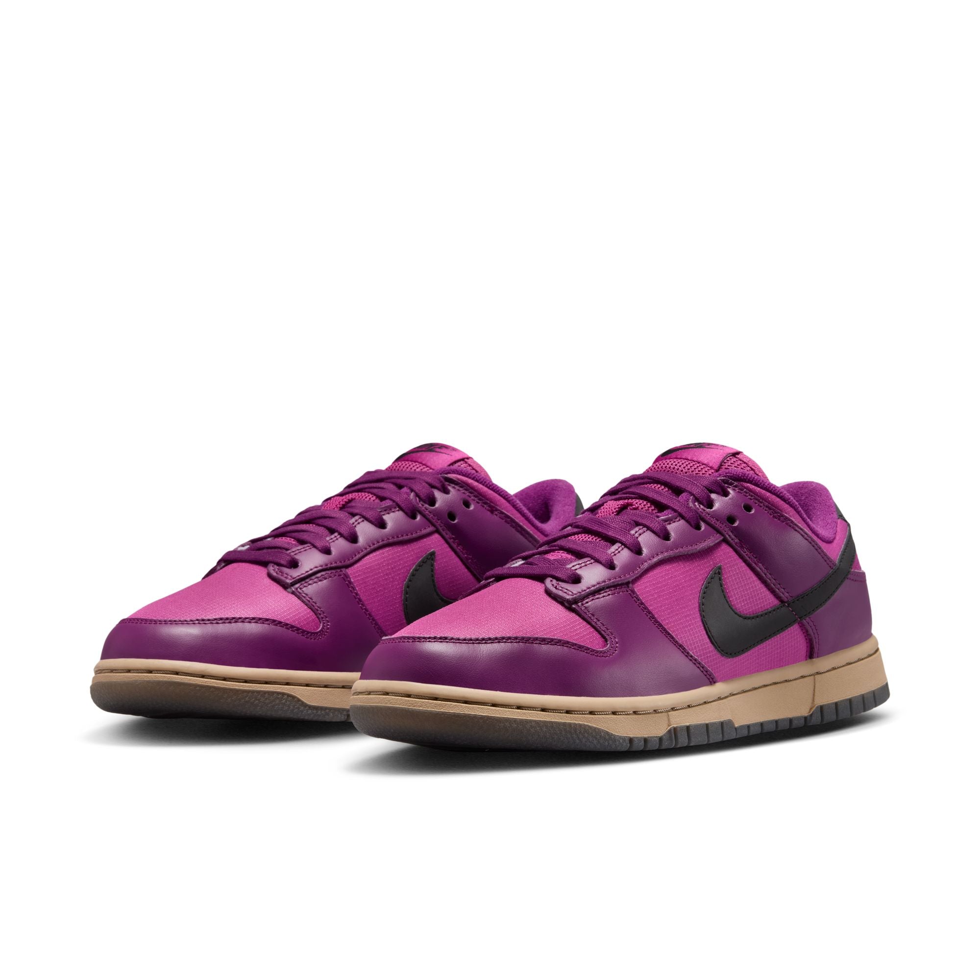 WOMENS NIKE DUNK LOW (VIOTECH/BLACK/HOT FUCHSIA/KHAKI)