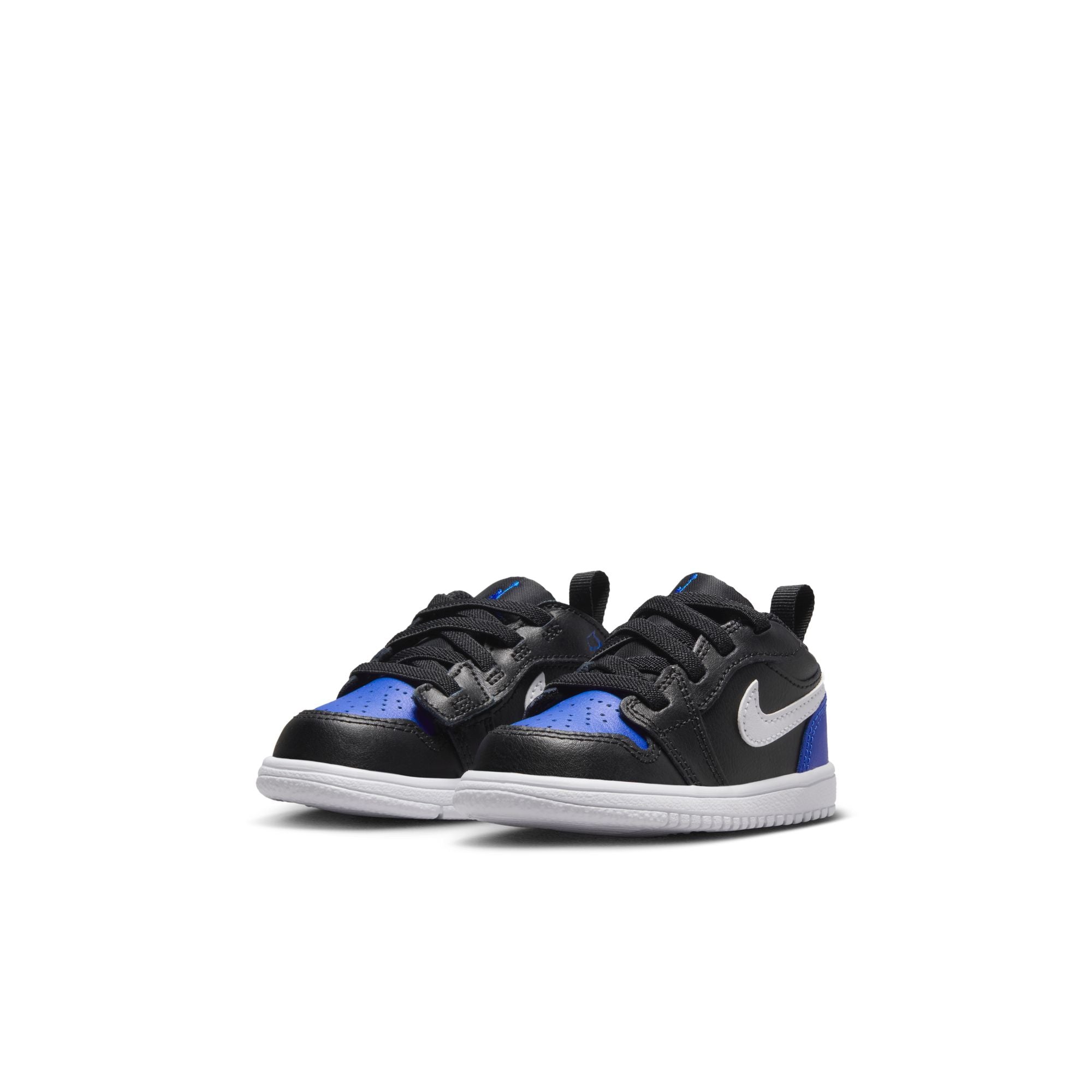 KIDS JORDAN 1 LOW ALT TD (BLACK/WHITE/GAME ROYAL)