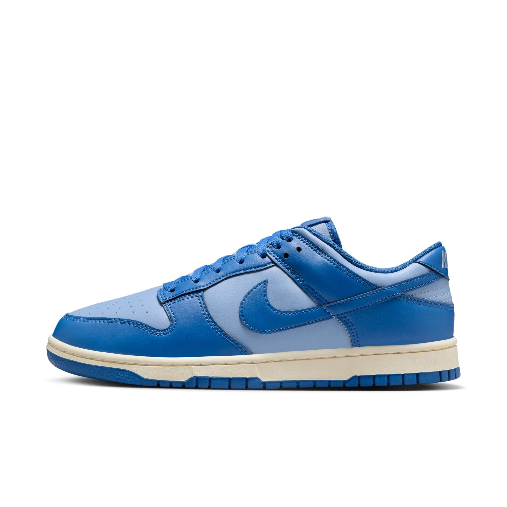 MENS NIKE DUNK LOW RETRO (PSYCHIC BLUE/STAR BLUE/SAIL)