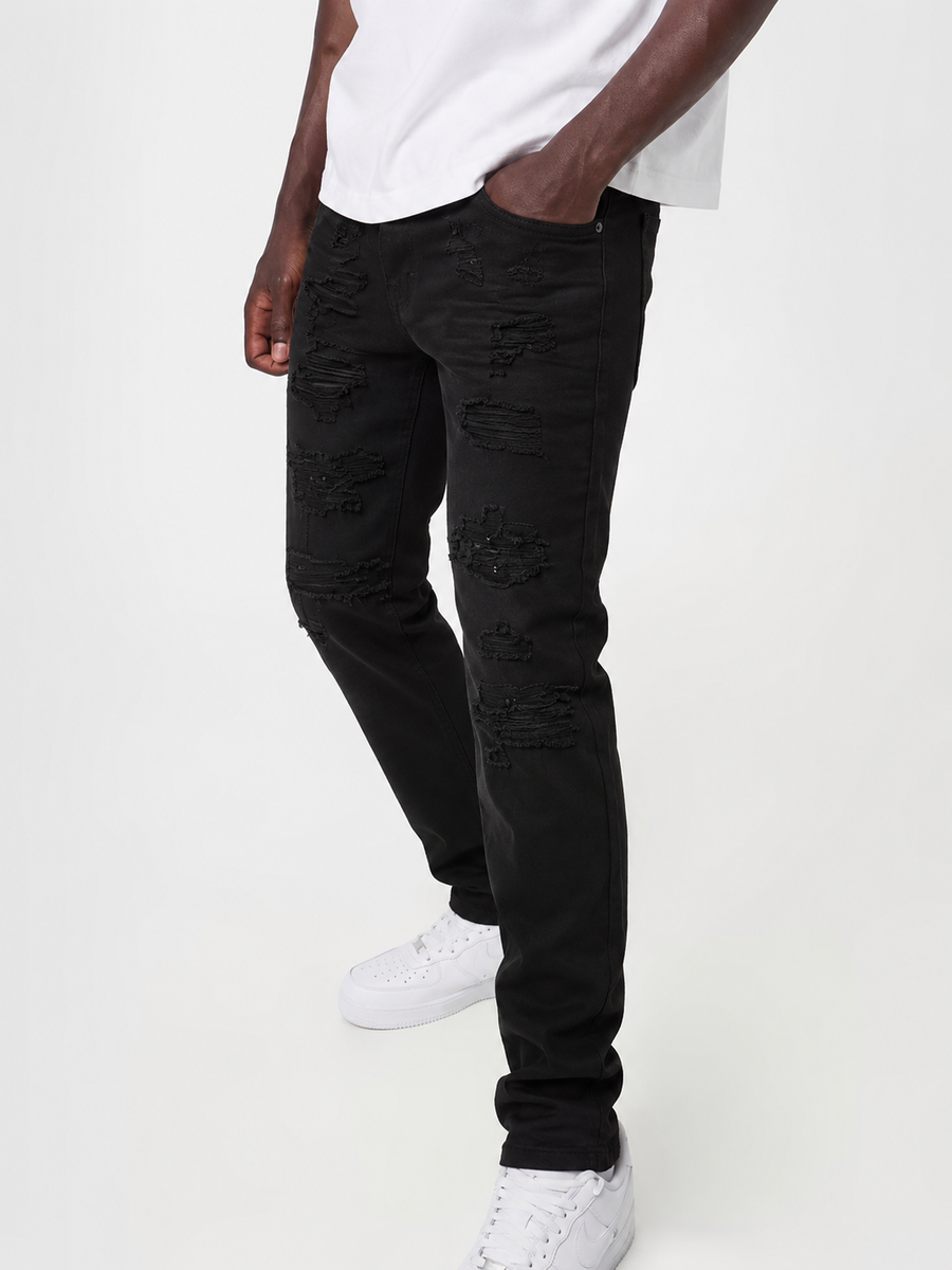 MENS WAIMEA SLIM FIT JEAN (JET BLACK)