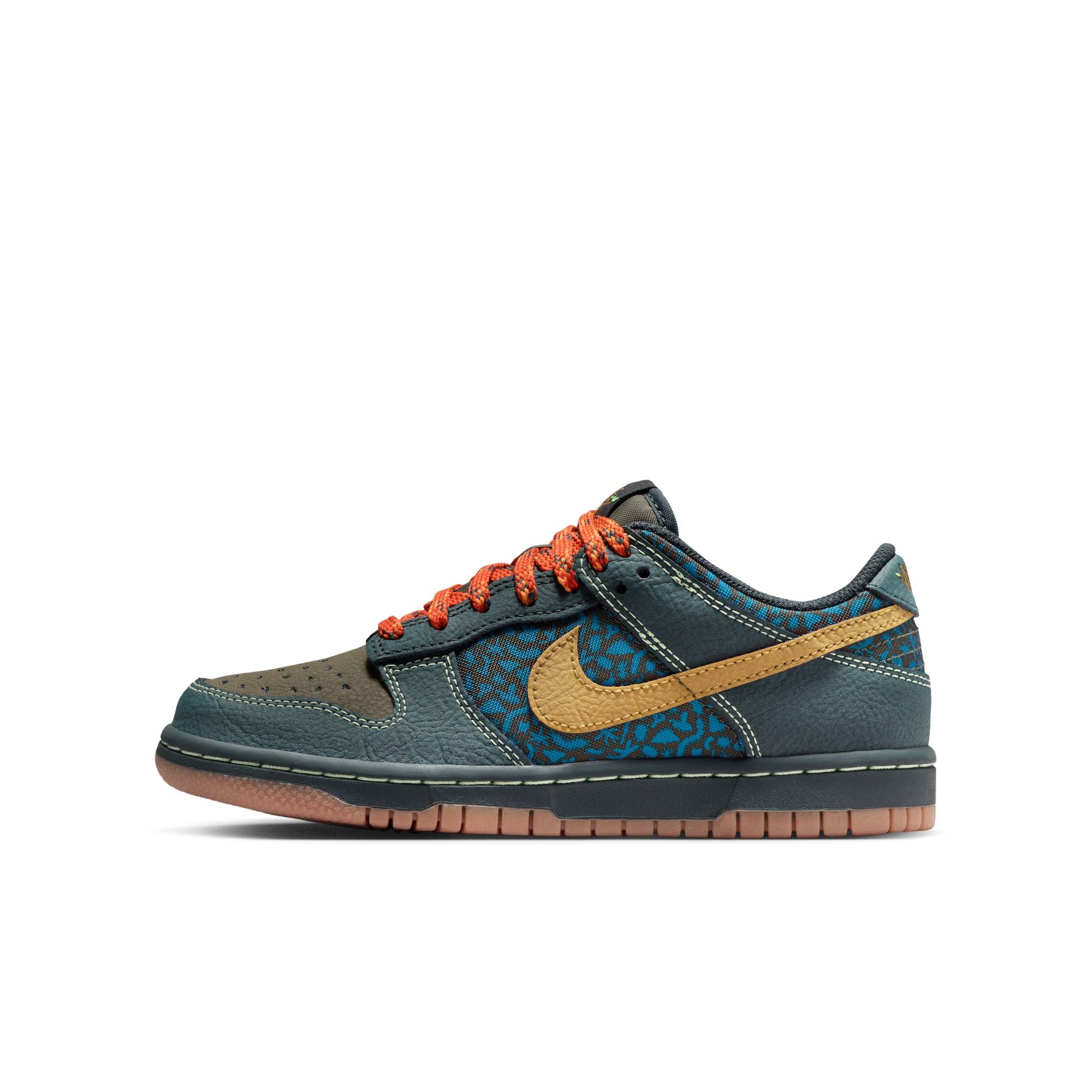 KIDS NIKE DUNK LOW BG (SEAWEED/OCHRE/CARGO KHAKI/GREEN ABYSS)