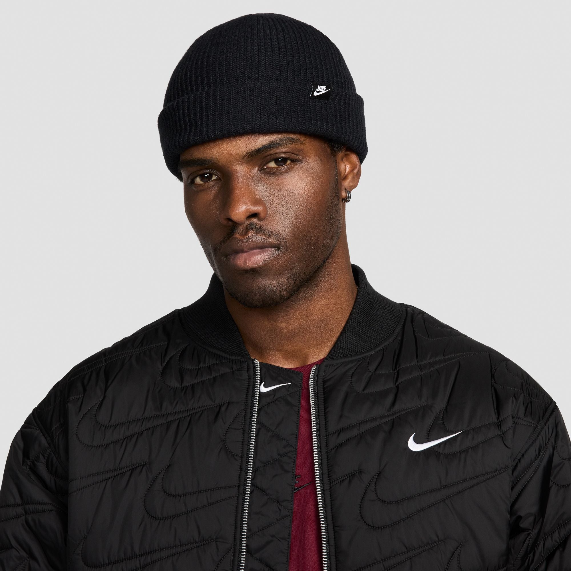 UNISEX NIKE TERRA SHORT-CUFF BEANIE (BLACK)