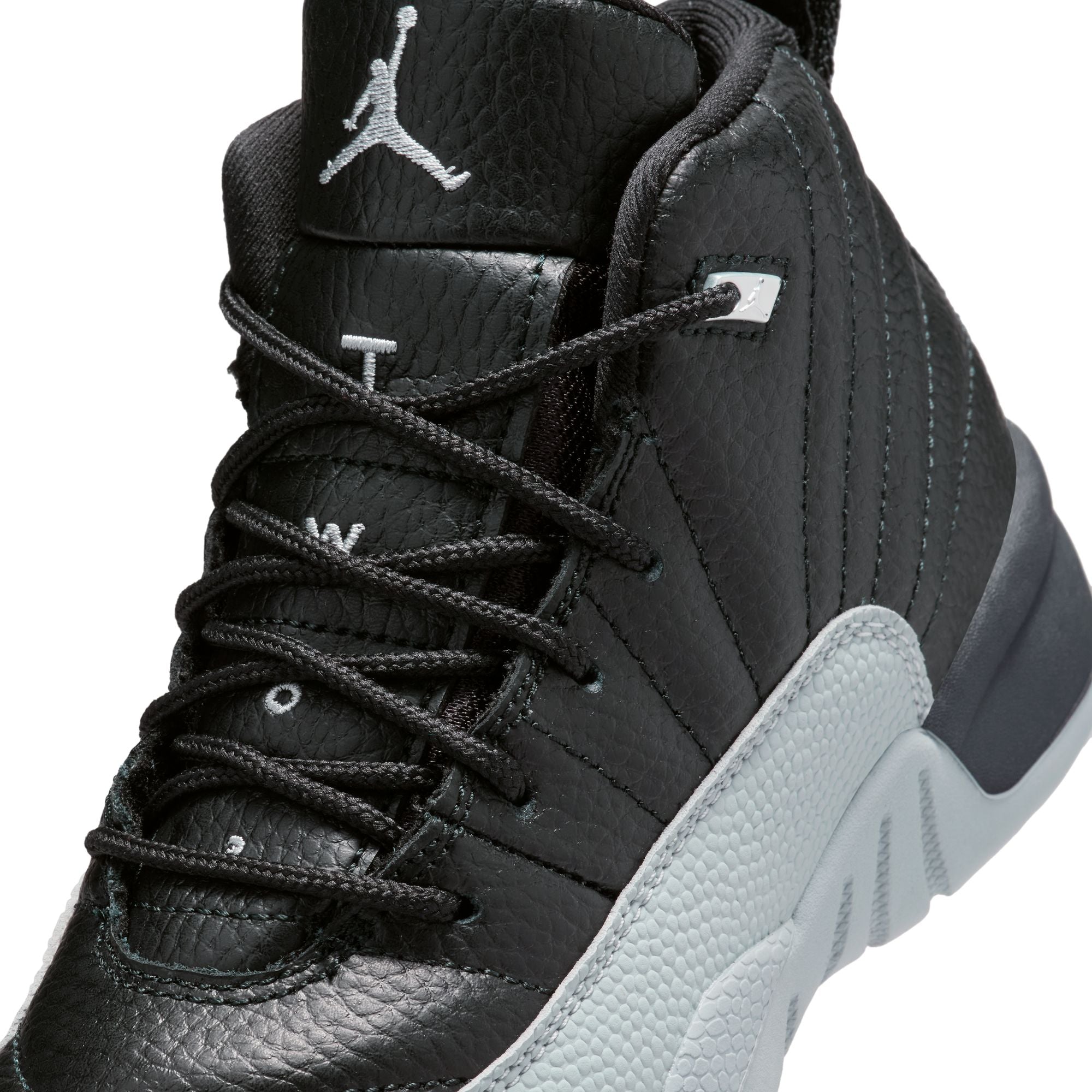 KID S AIR JORDAN 12 RETRO PS BLACK WOLF GREY