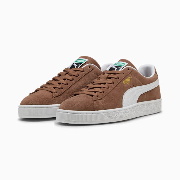MENS PUMA SUEDE CLASSIC (HAUTE COFFEE-PUMA WHITE)