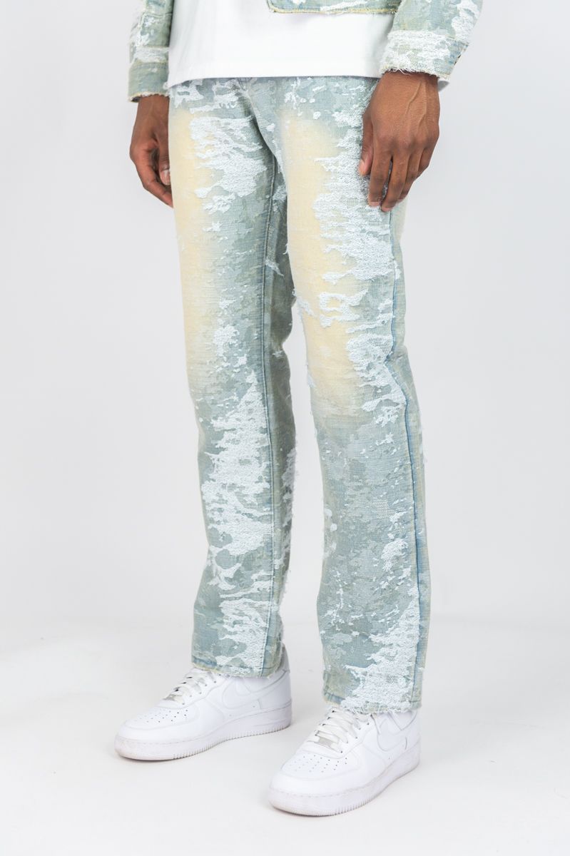 MENS R3BEL DENIM DENIM JACQUARD PANT (VINTAGE)