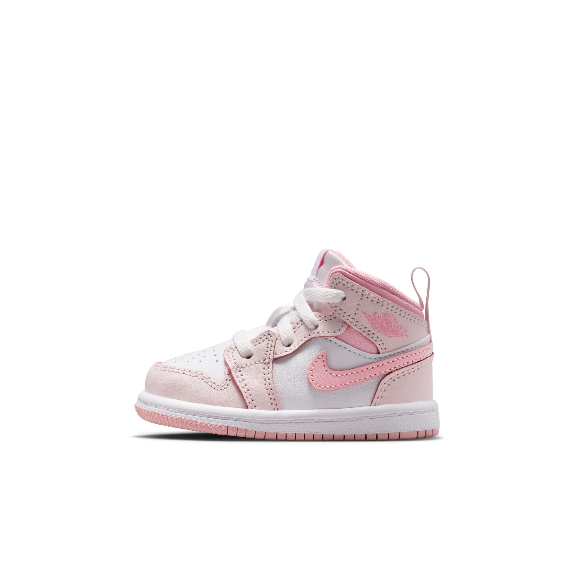 KIDS JORDAN 1 MID TD (PEARL PINK/MED SOFT PINK/WHITE)