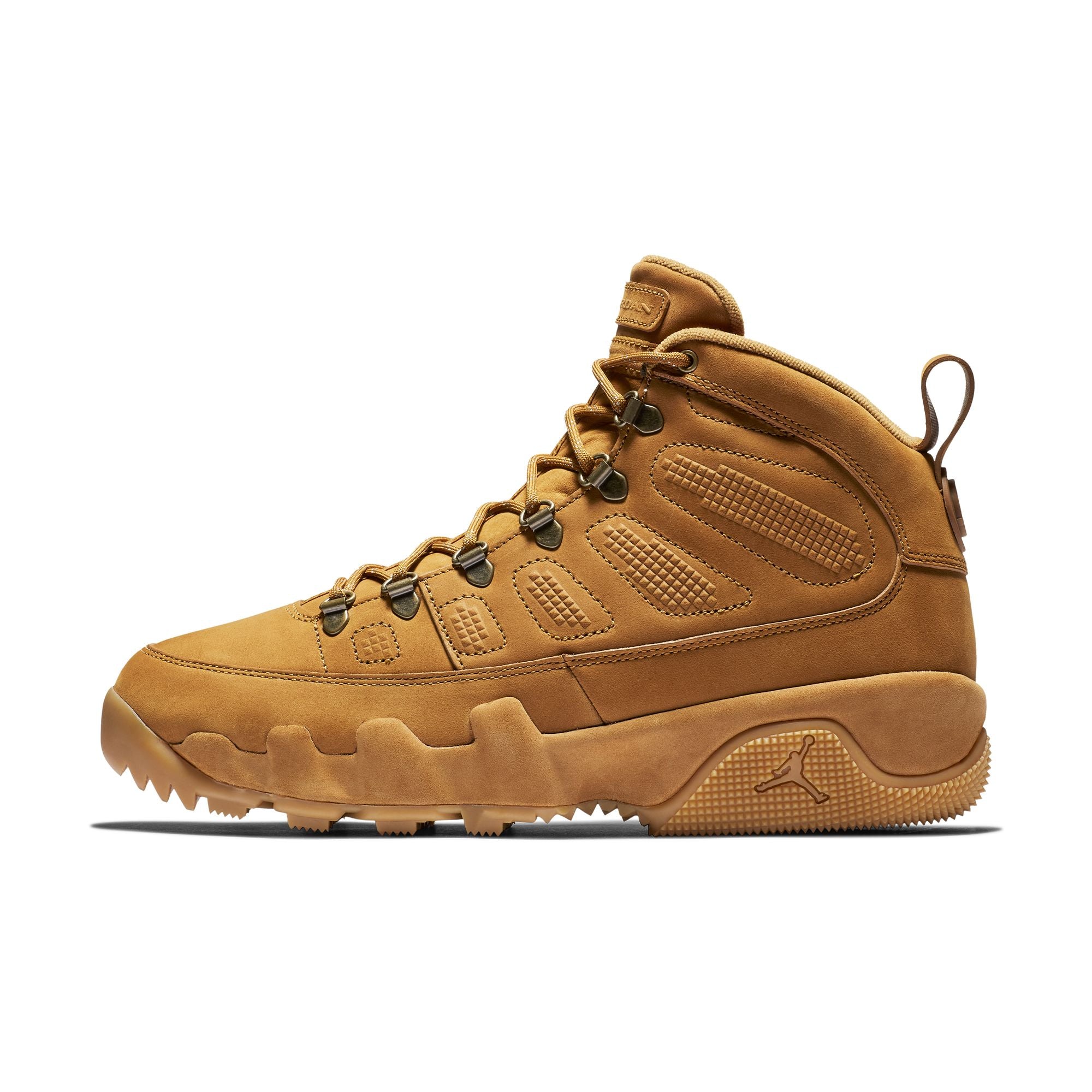 MENS AIR JORDAN 9 RETRO BOOT NRG (WHEAT/BAROQUE BROWN)
