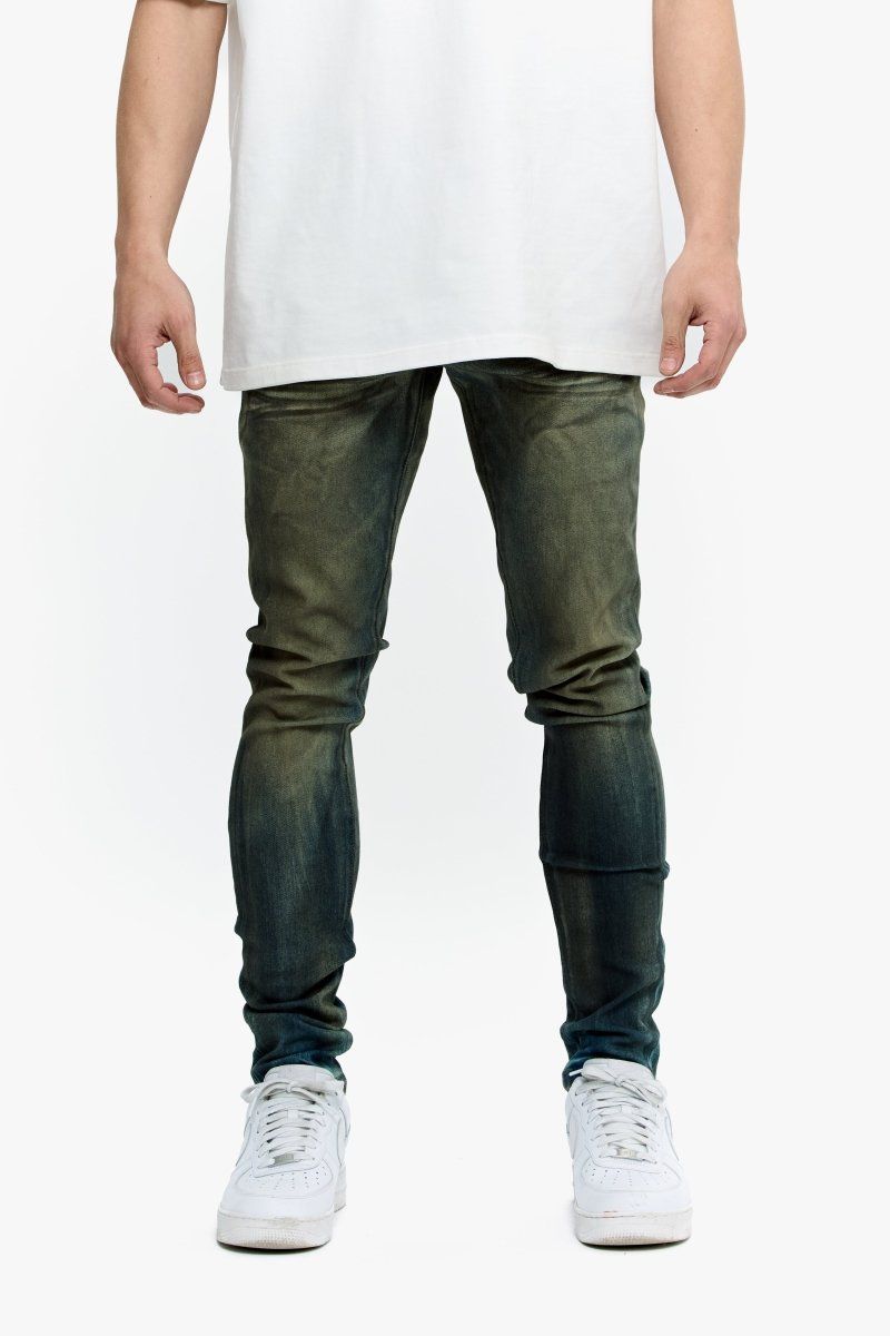 MENS VALABASAS "MR.FLEX" JEAN (MOSS  BLUE)