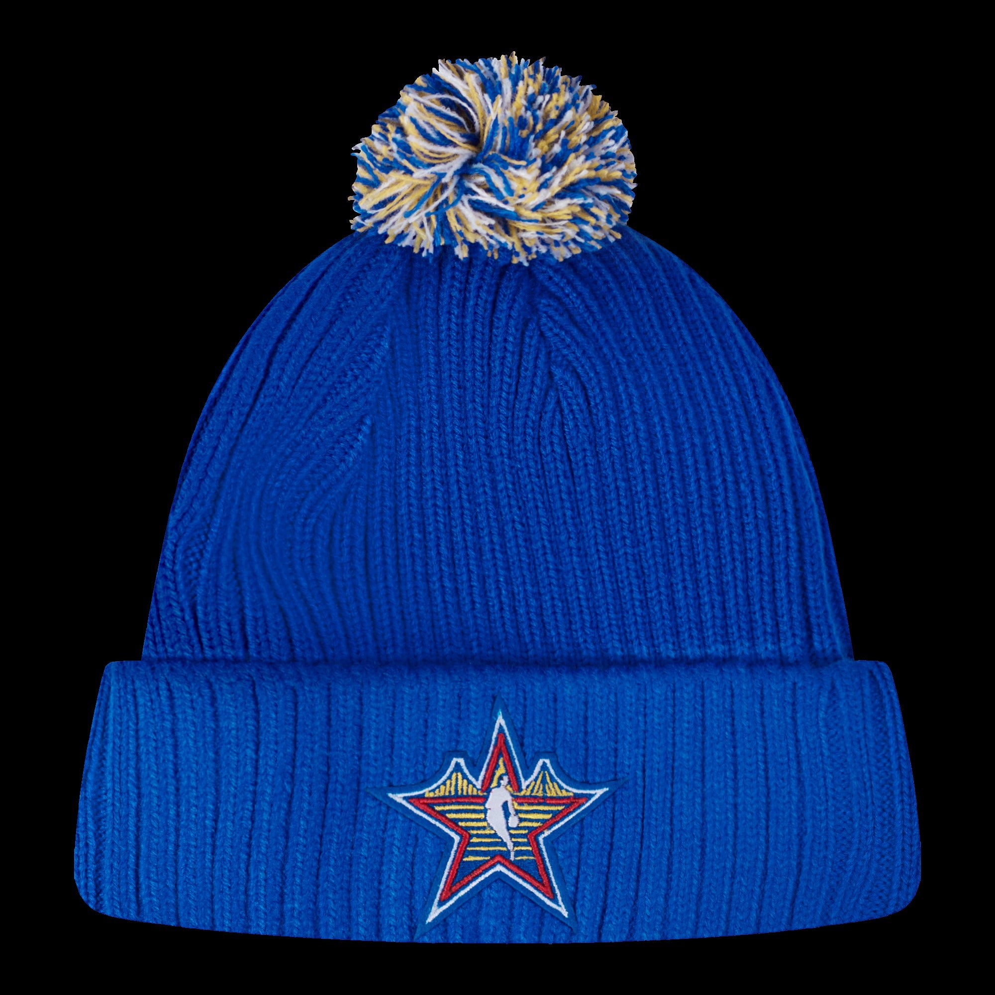 NBA ALL STAR 2025 UNLINED PRO BEANIE POM CUFFED (ROYAL BLUE)