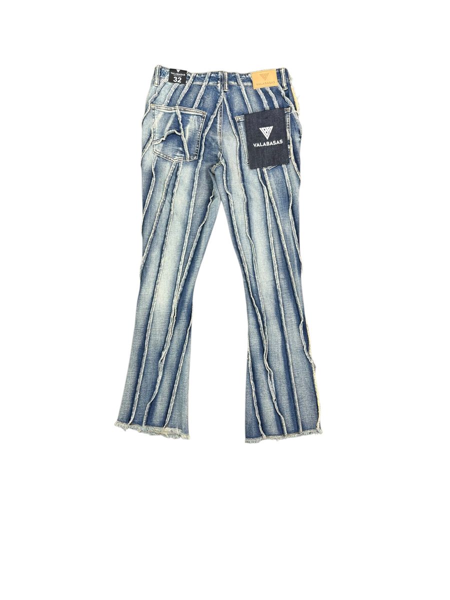 MENS VALABASAS "TWISTED" STACKED DENIM (LIGHT BLUE WASH)