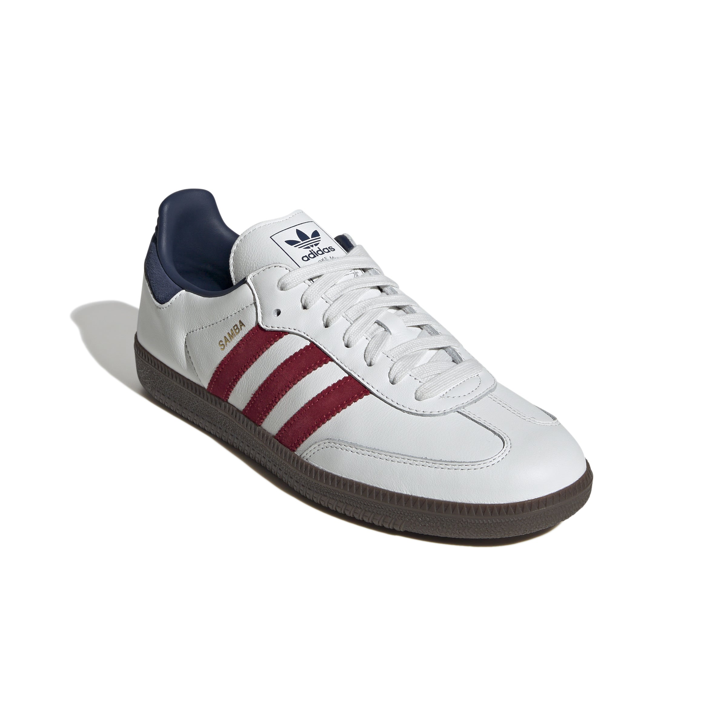 MENS ADIDAS SAMBA OG (CORE WHITE/TEAM VICTORY RED/NIGHT INDIGO)