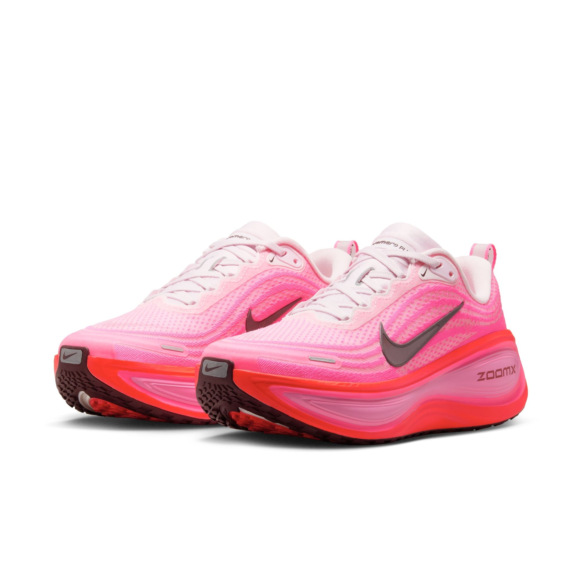 WOMENS NIKE VOMERO PLUS (HYPER PINK/BURGUNDY CRUSH/BRIGHT CRIMSON)