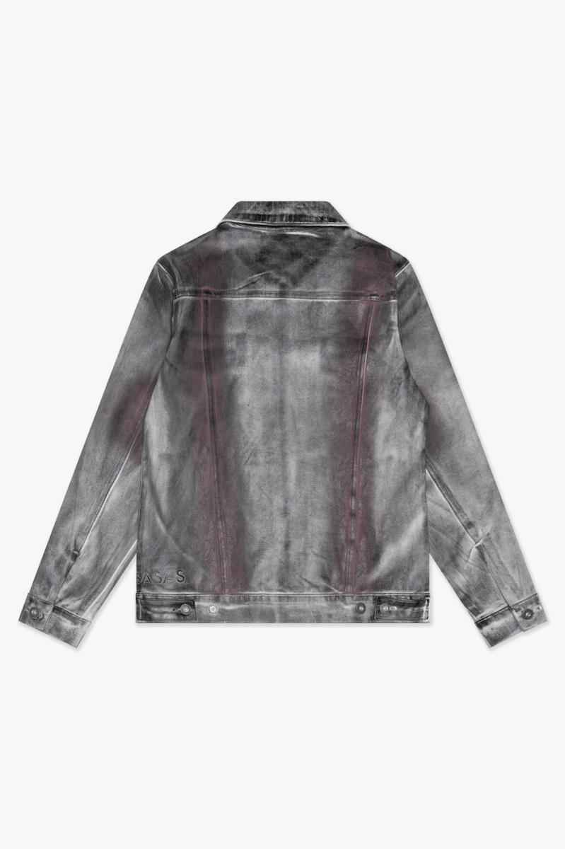 MENS VALABASAS "MR.FLEX" JACKET (RED WHITE DIRTY WAXED)