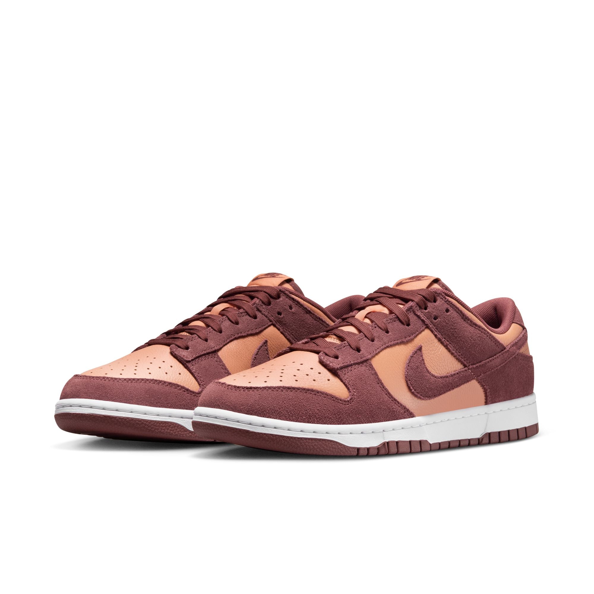 MENS NIKE DUNK LOW RETRO SE (AMBER BROWN/DARK PONY/WHITE)