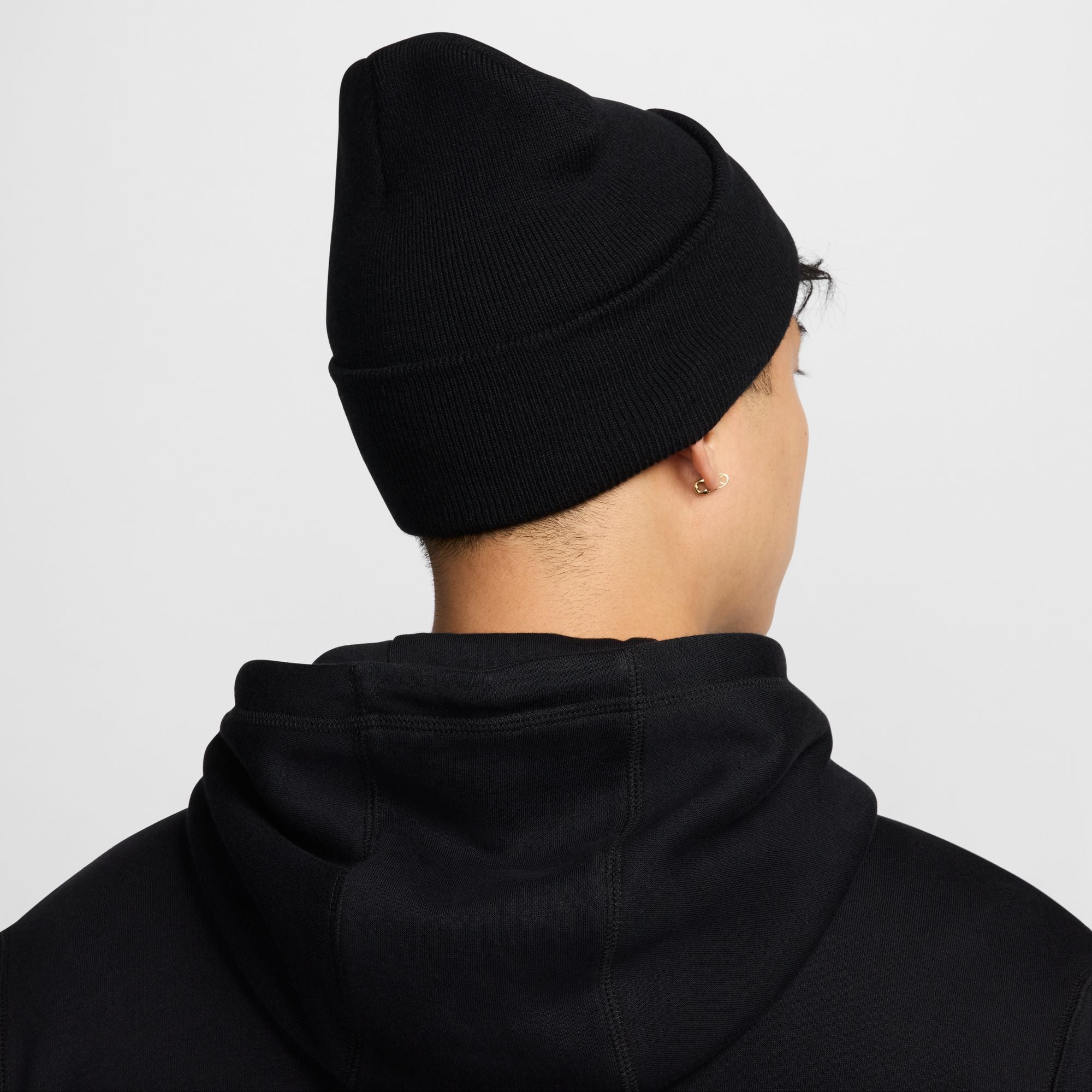 UNISEX NIKE PEAK BEANIE (BLACK/WHITE)