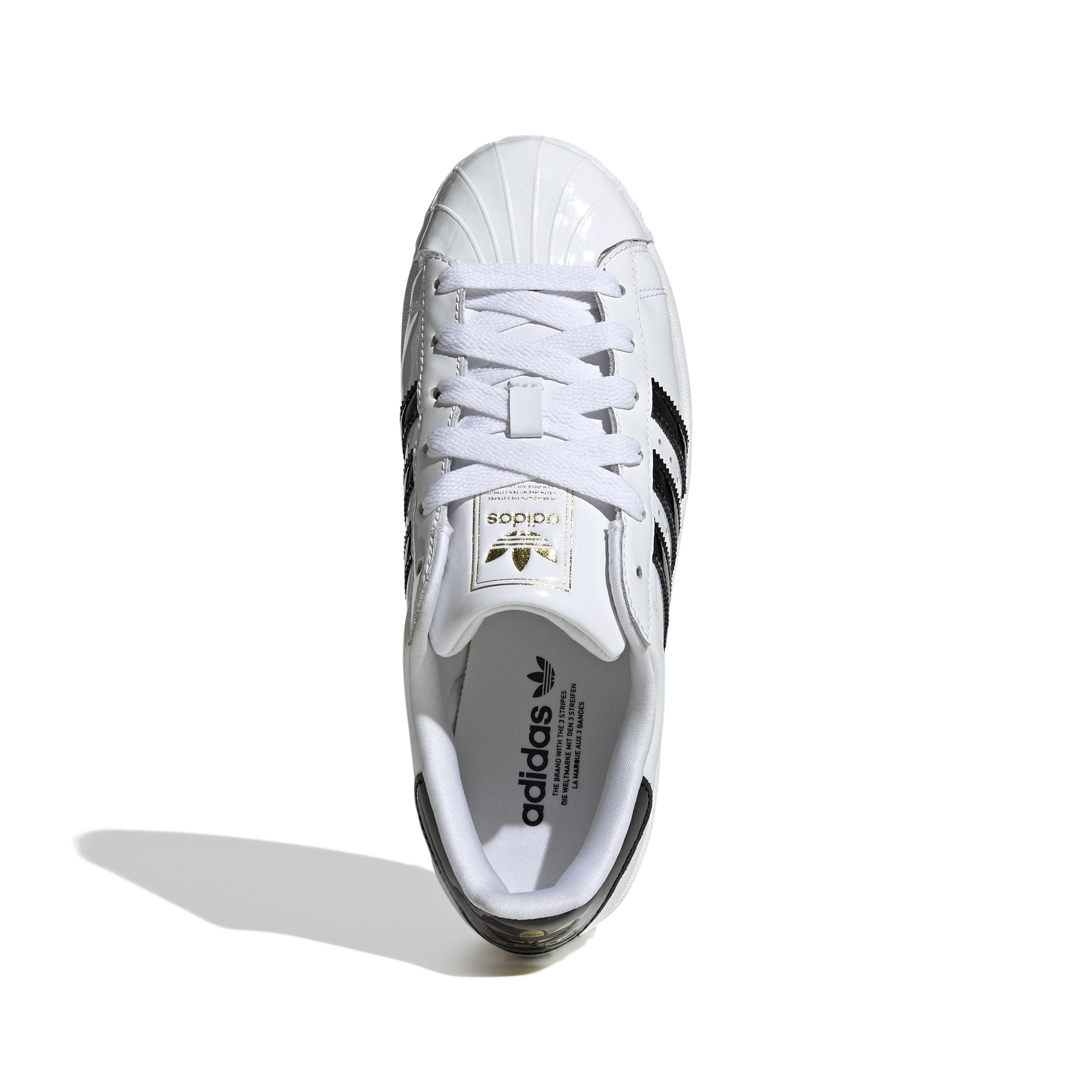 WOMENS ADIDAS SUPERSTAR II (CLOUD WHITE / CORE BLACK / GOLD METALLIC)