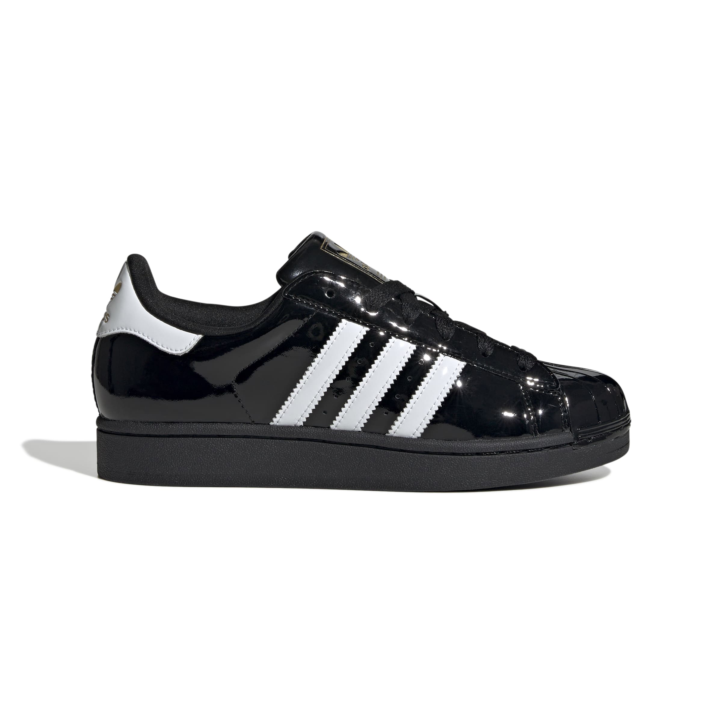 WOMENS ADIDAS SUPERSTAR II (CORE BLACK / CLOUD WHITE / GOLD METALLIC)