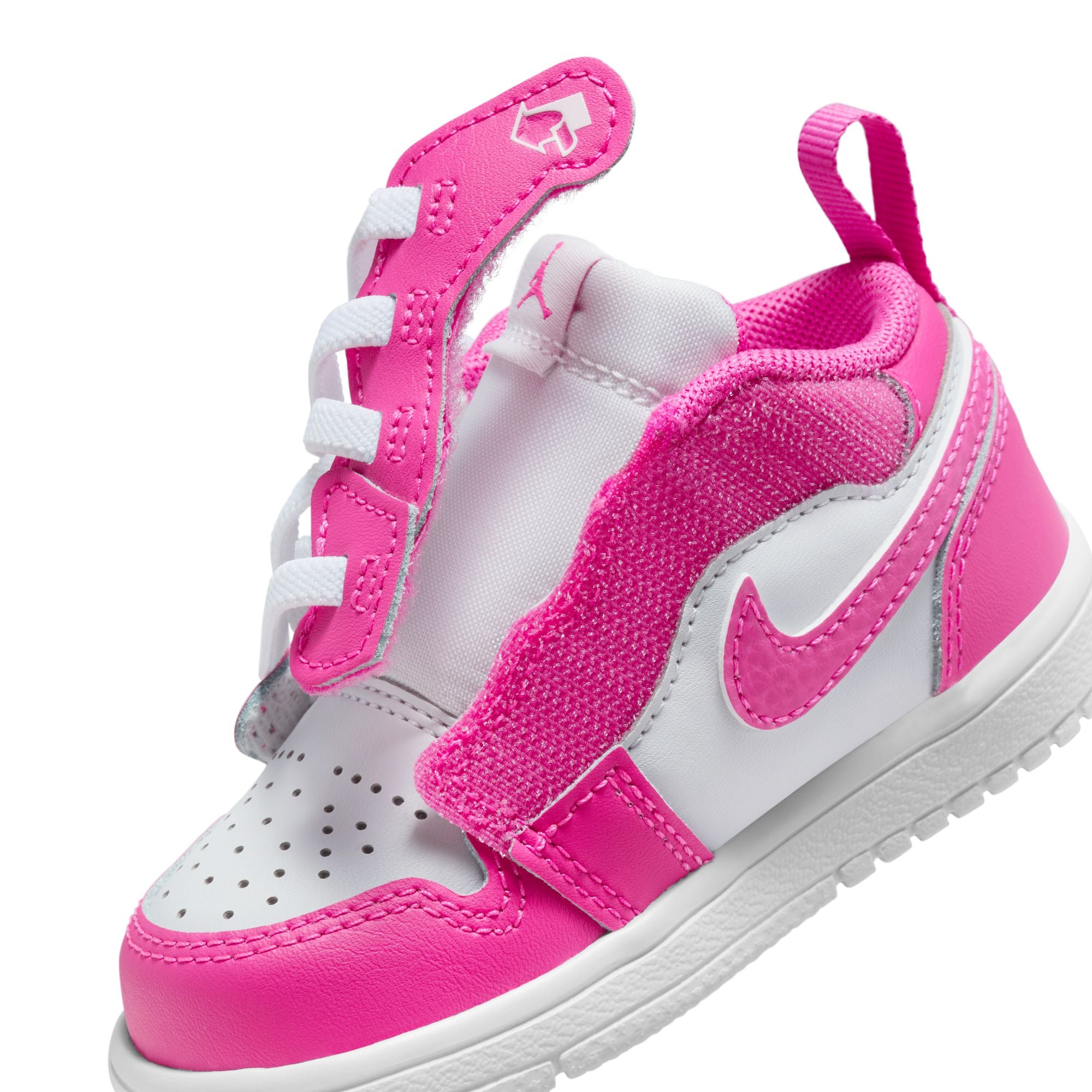 KIDS JORDAN 1 LOW ALT TD (FIRE PINK/IRIS WHISPER/WHITE)