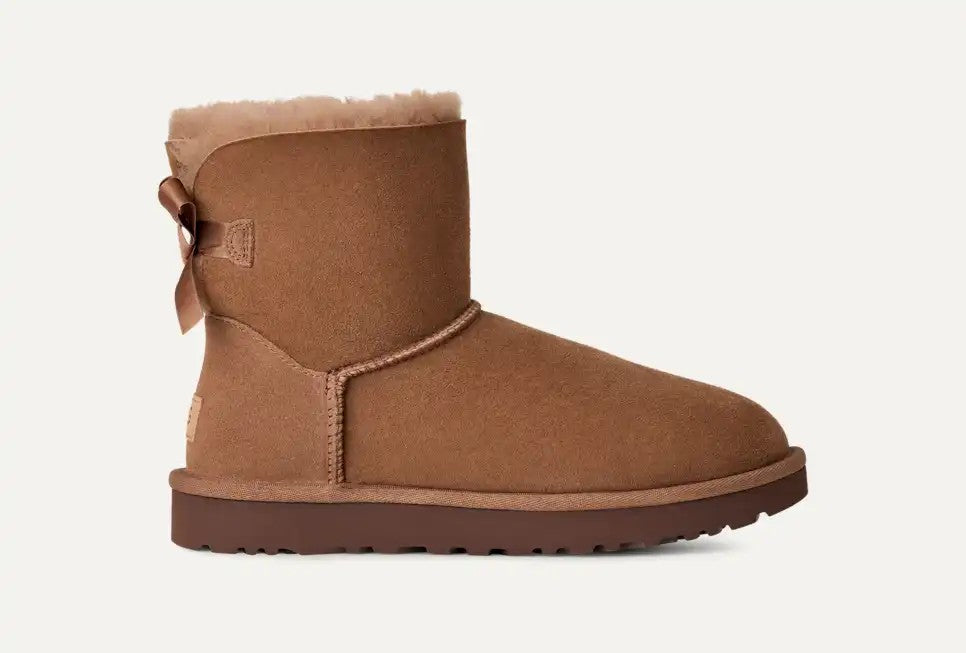 WOMENS UGG MINI BAILEY BOW II (ROCKY OAK)