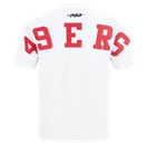 MENS PRO STANDARD SAN FRANCISCO 49ERS WINGSPAN M CJ DROP SHOULDER T-SHIRT (WHITE)