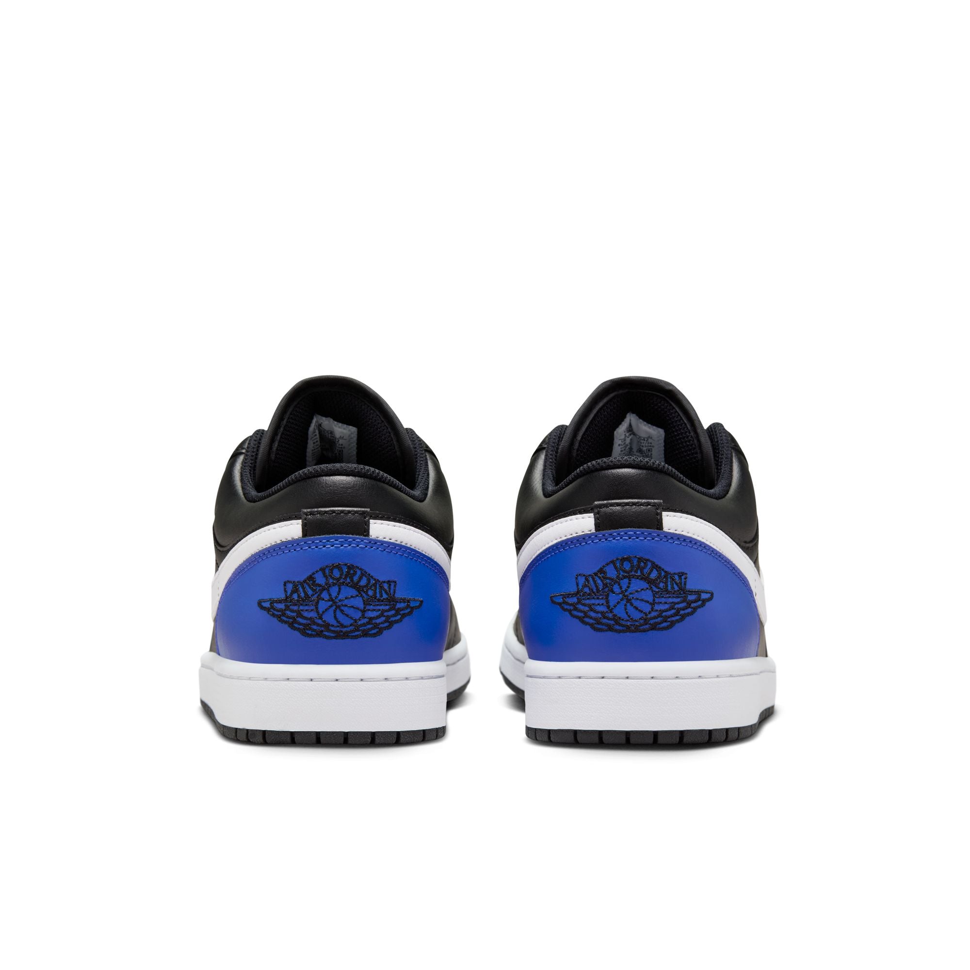 MENS AIR JORDAN 1 LOW (BLACK/WHITE/GAME ROYAL)