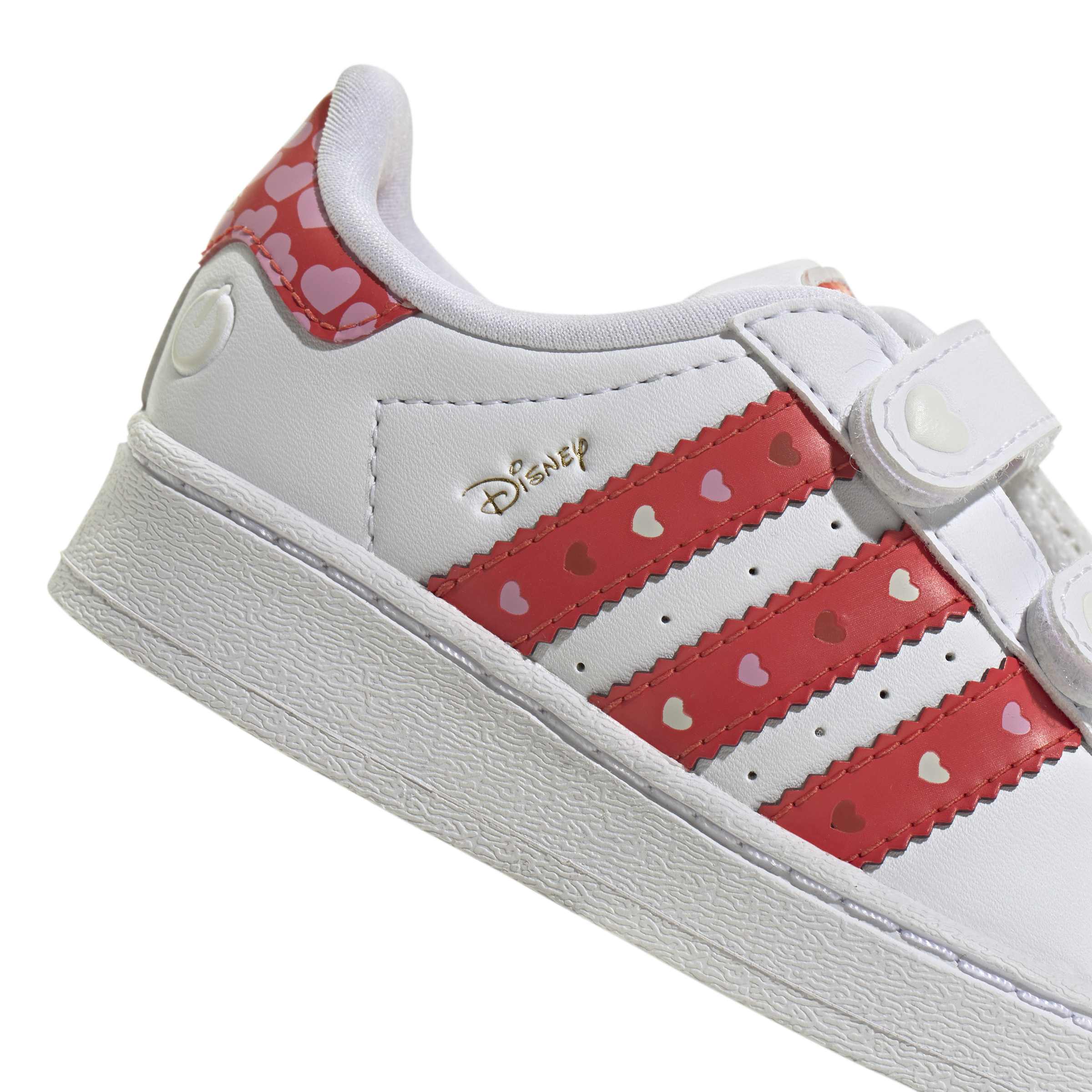 KIDS ADIDAS DISNEY SUPERSTAR LED LIGHTS COMFORT CLOSURE INF (CORE BLACK / BRIGHT RED / CLOUD WHITE)