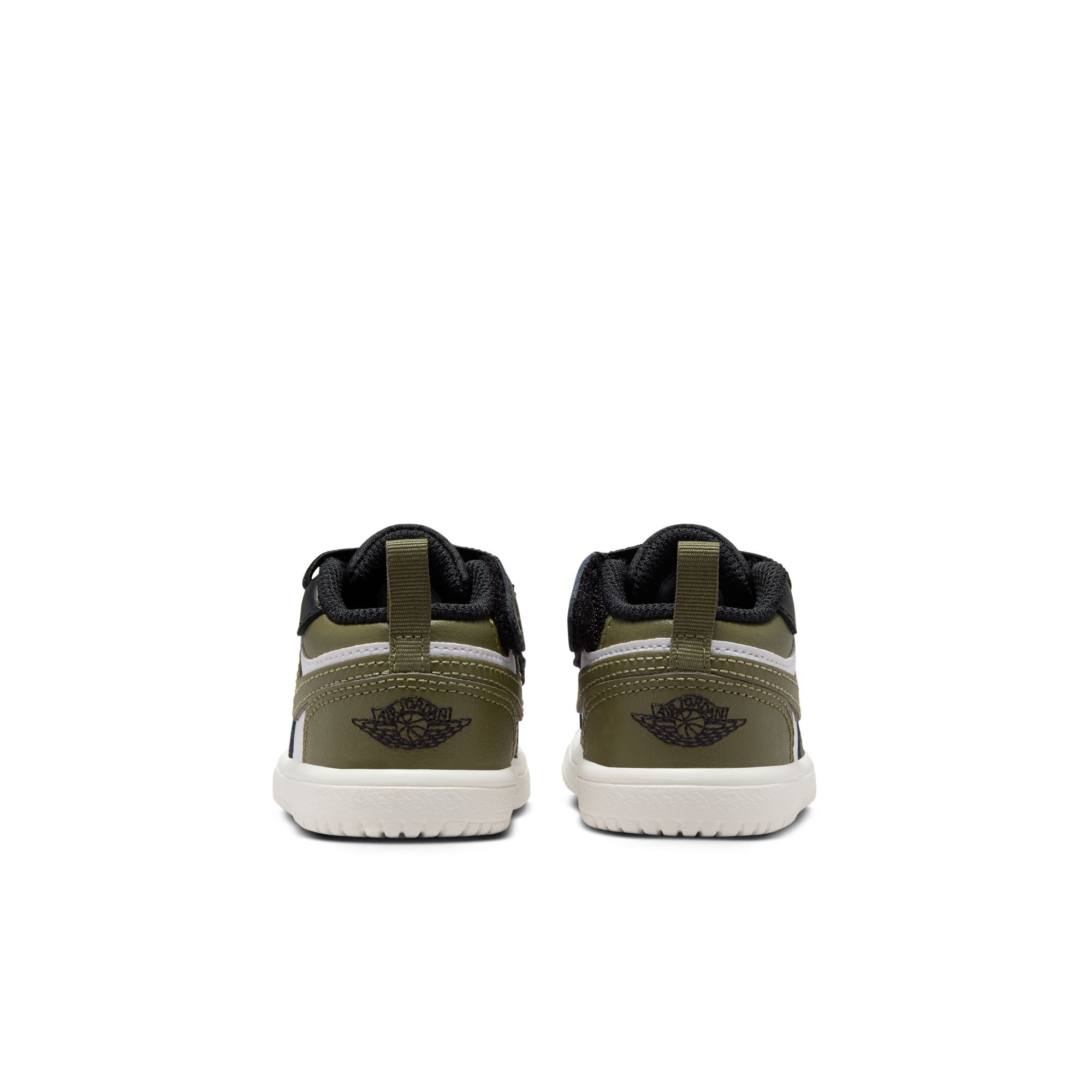 KIDS JORDAN 1 LOW ALT TD (BLACK/WHITE/MEDIUM OLIVE/SAIL)