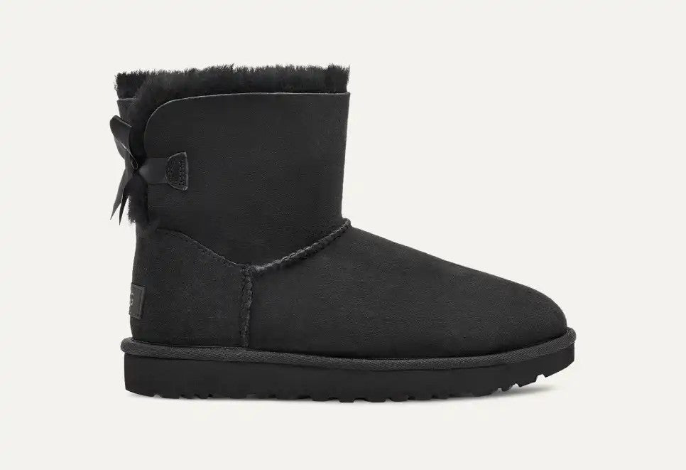 WOMENS UGG MINI BAILEY BOW II (BLACK)