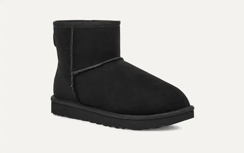 WOMENS UGG CLASSIC MINI II BOOT (BLACK)