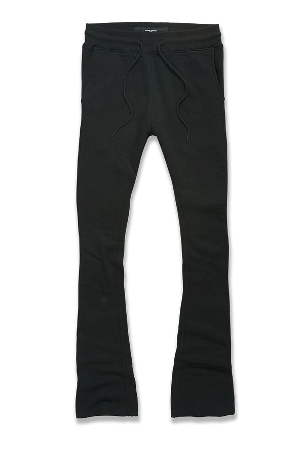 MENS JORDAN CRAIG UPTOWN STACKED SWEATPANT (BLACK)