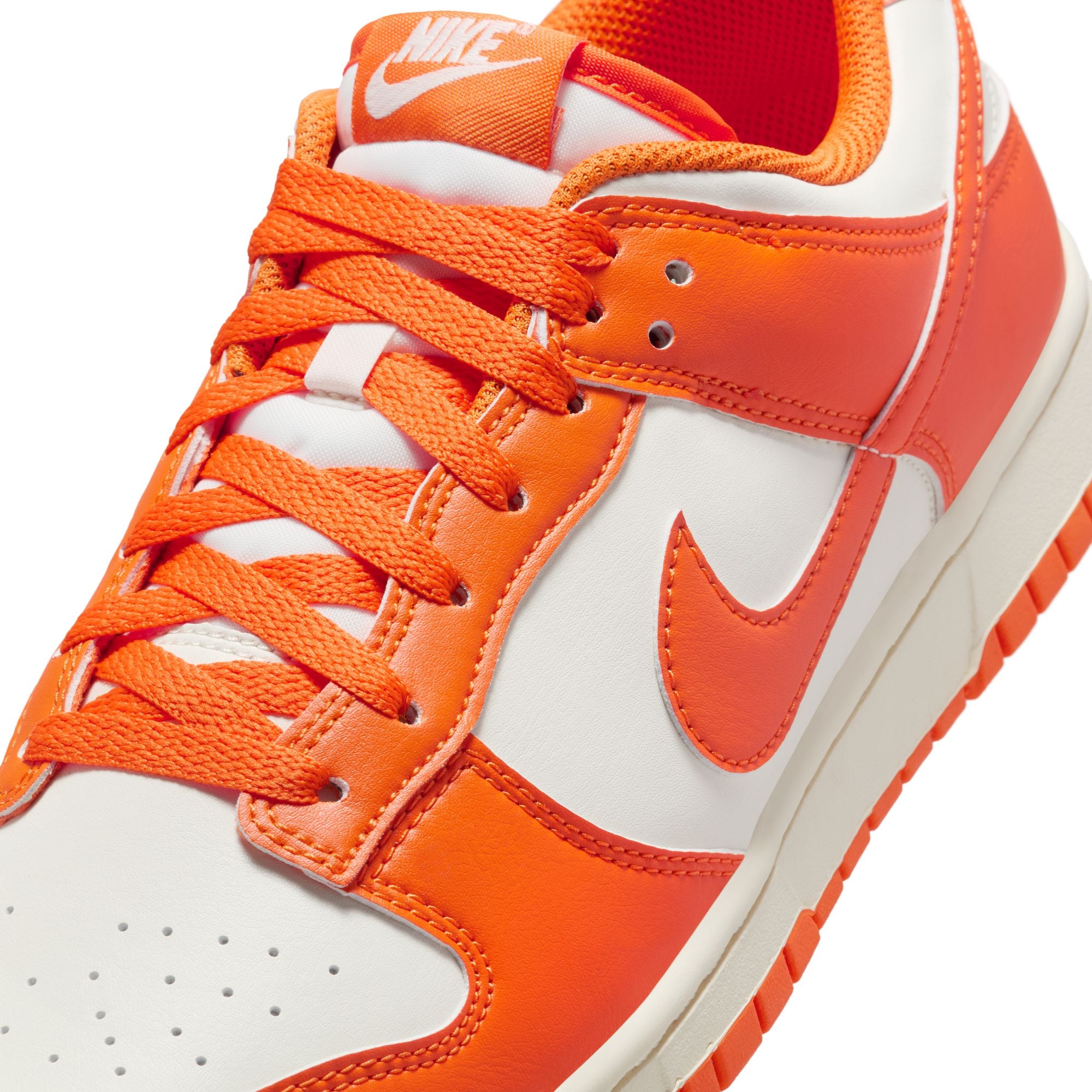 MENS NIKE DUNK LOW RETRO (PALE IVORY/SAFETY ORANGE)