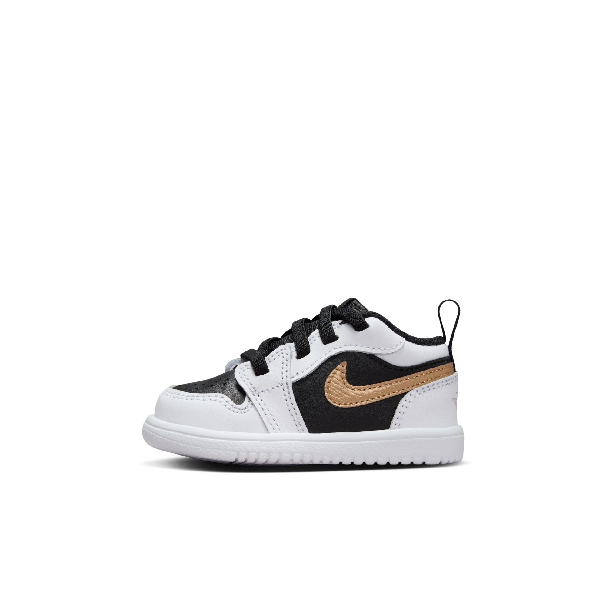 KIDS JORDAN 1 LOW ALT TD (WHITE/METALLIC GOLD/BLACK)