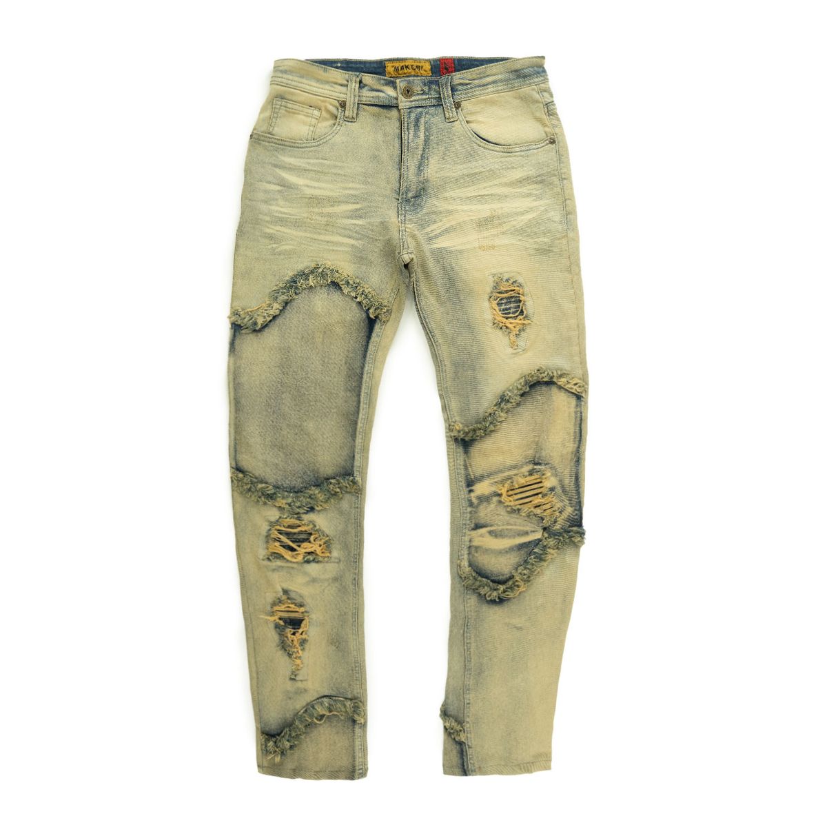 MENS MAKOBI MORADI STACKED JEAN (DIRT)