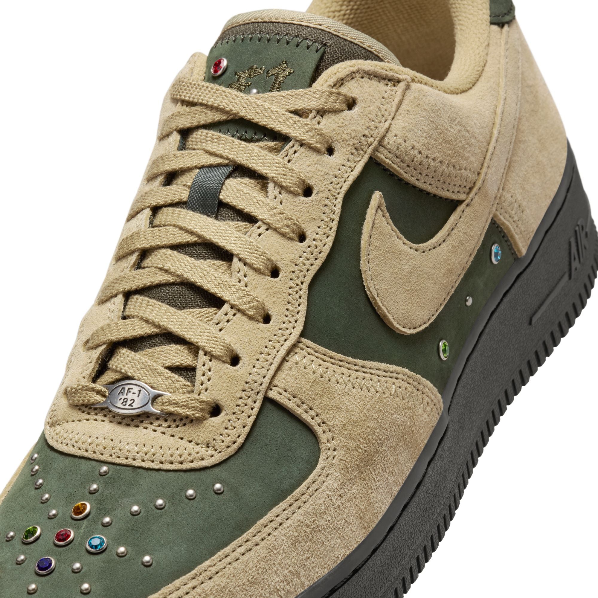 MENS NIKE AIR FORCE 1 RETRO (DARK ARMY/NEUTRAL OLIVE)