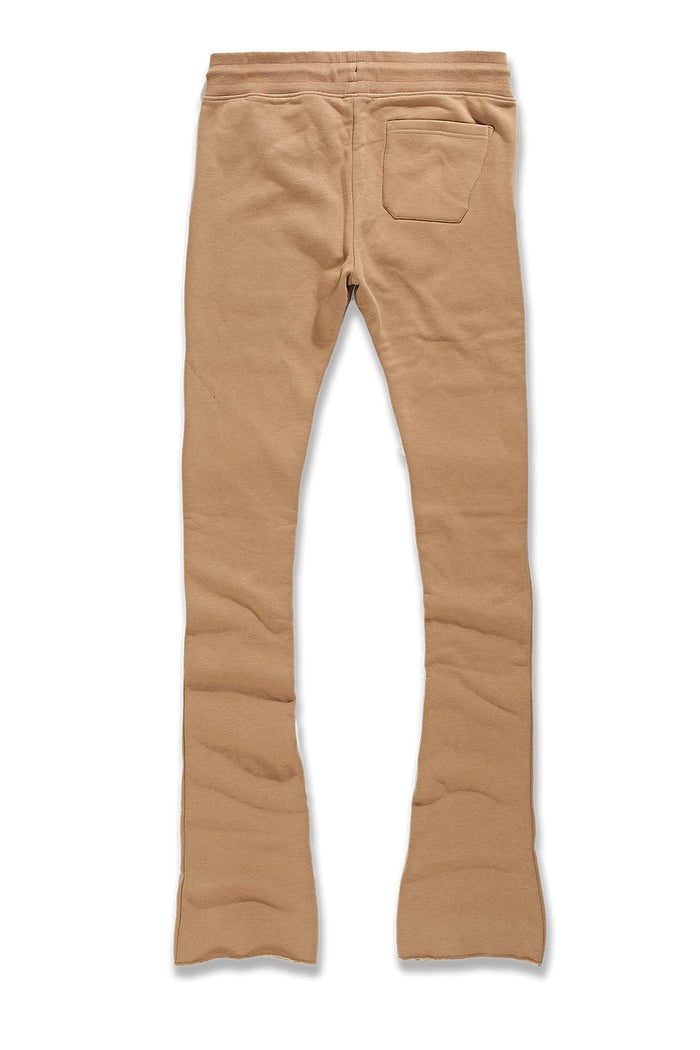 MENS JORDAN CRAIG UPTOWN STACKED SWEATPANT (MOCHA)