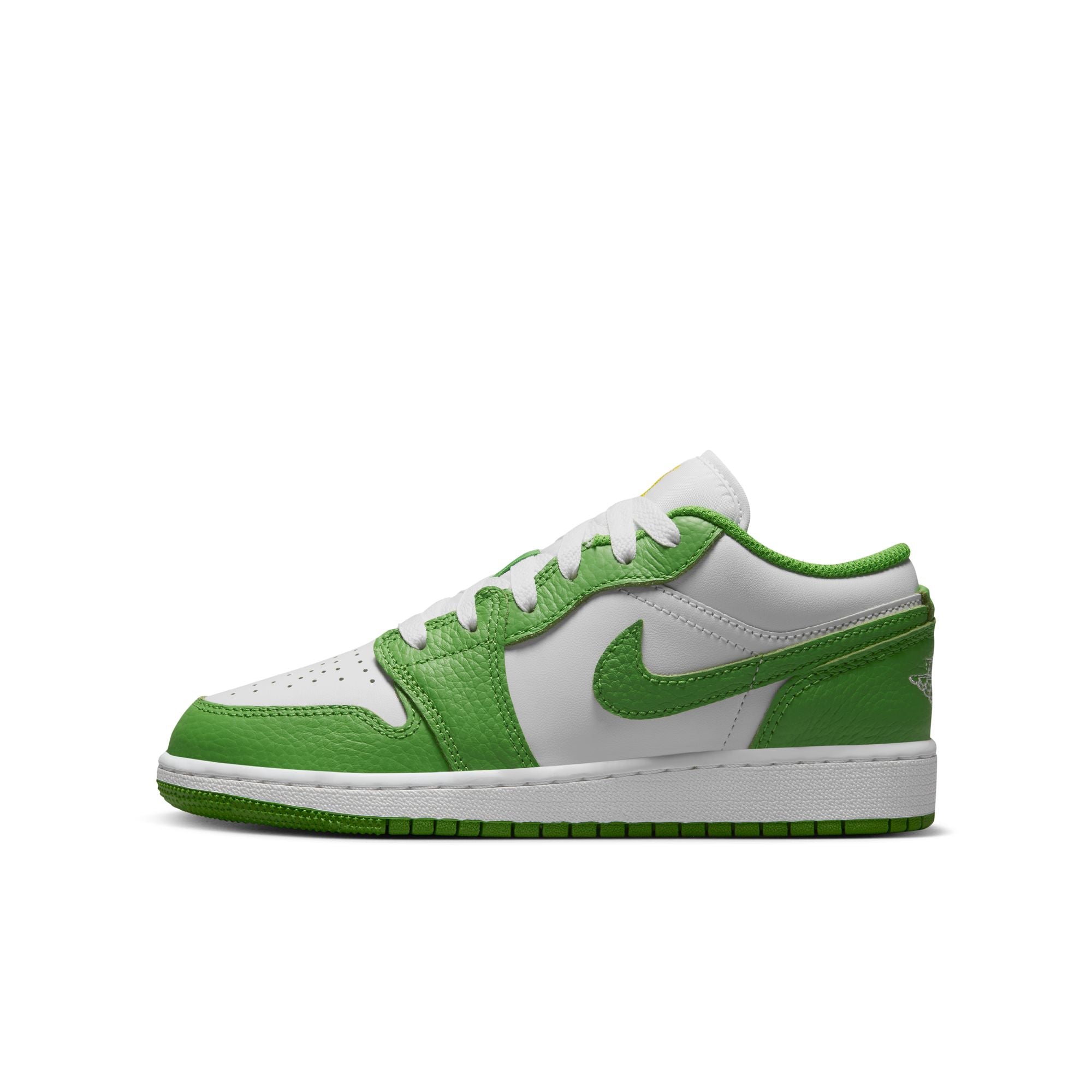 KIDS AIR JORDAN 1 LOW SE BG (WHITE/CHLOROPHYLL)