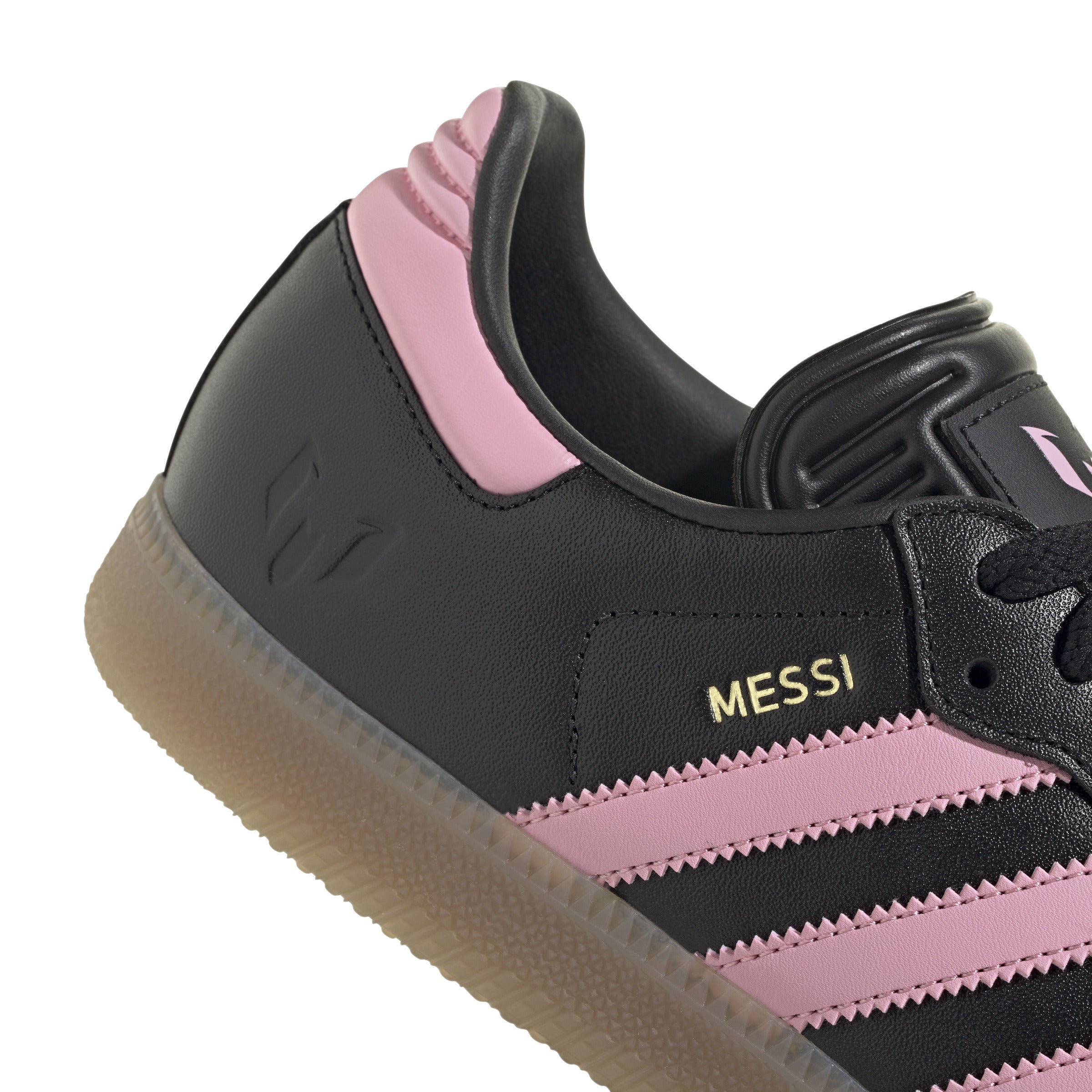 MENS ADIDAS SAMBA MESSI (CORE BLACK / GOLD METALLIC / GUM)