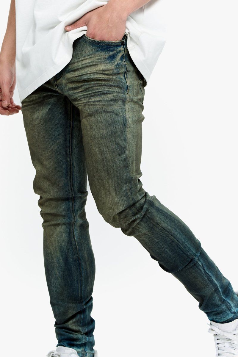 MENS VALABASAS "MR.FLEX" JEAN (MOSS  BLUE)